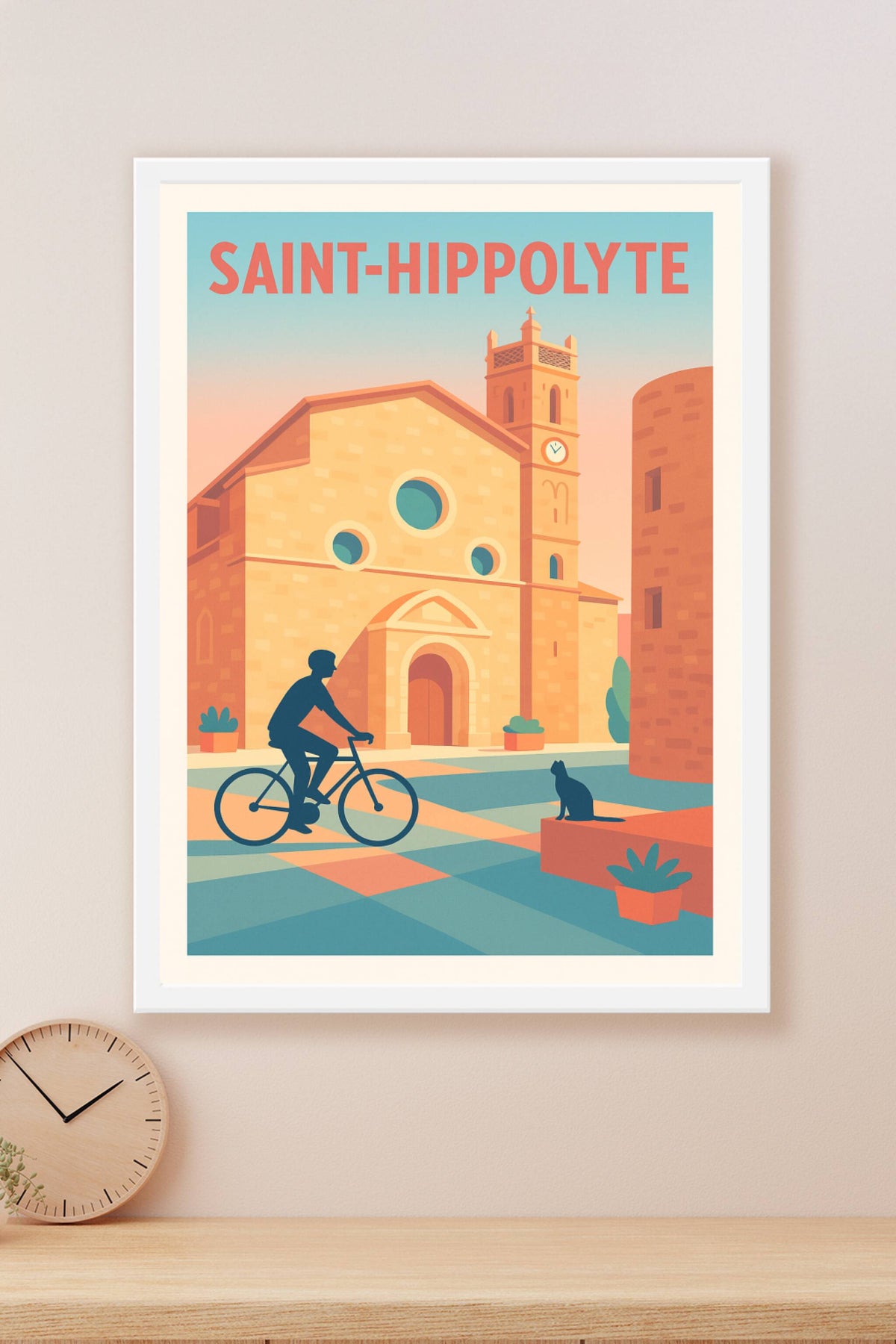 Affiche de Saint-Hippolyte - Charme et Sérénité du Village Méditerranéen