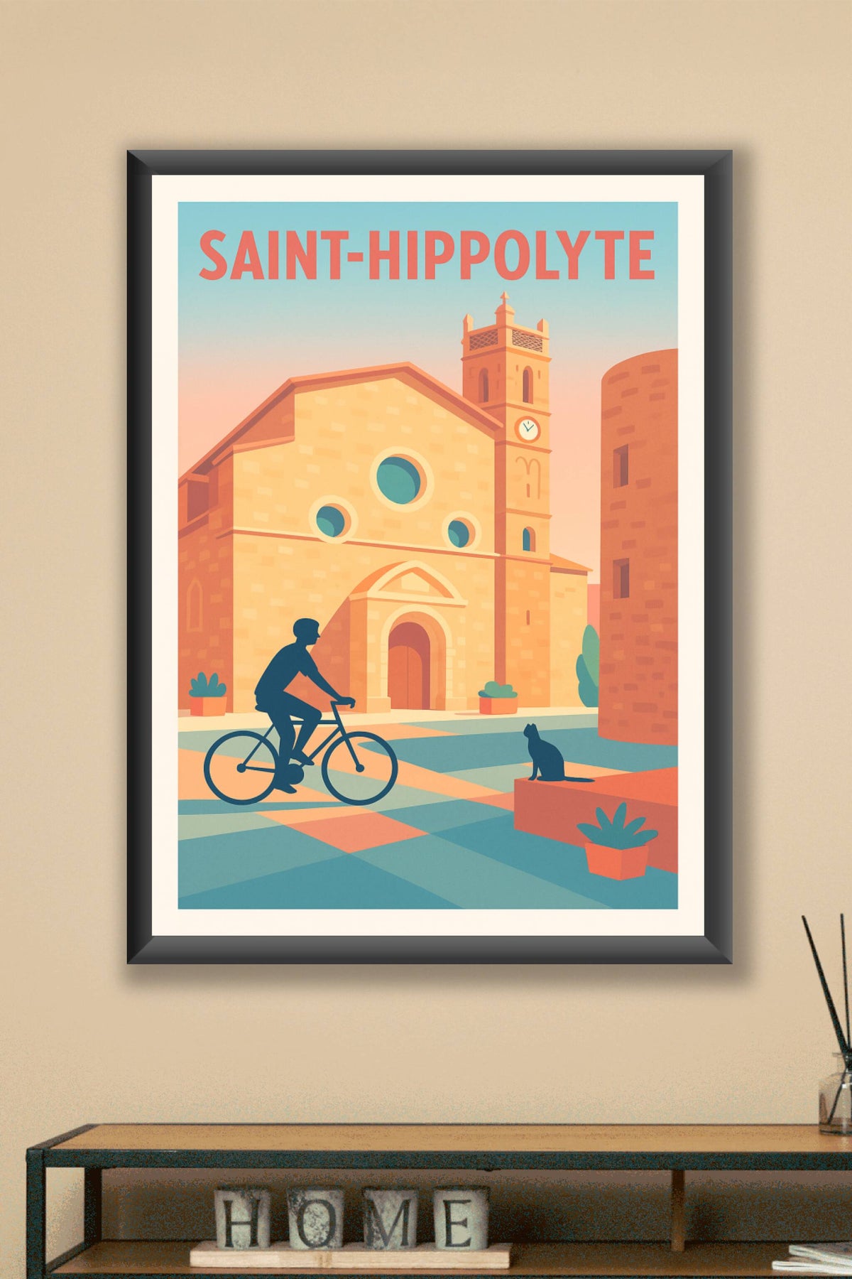 Affiche de Saint-Hippolyte - Charme et Sérénité du Village Méditerranéen