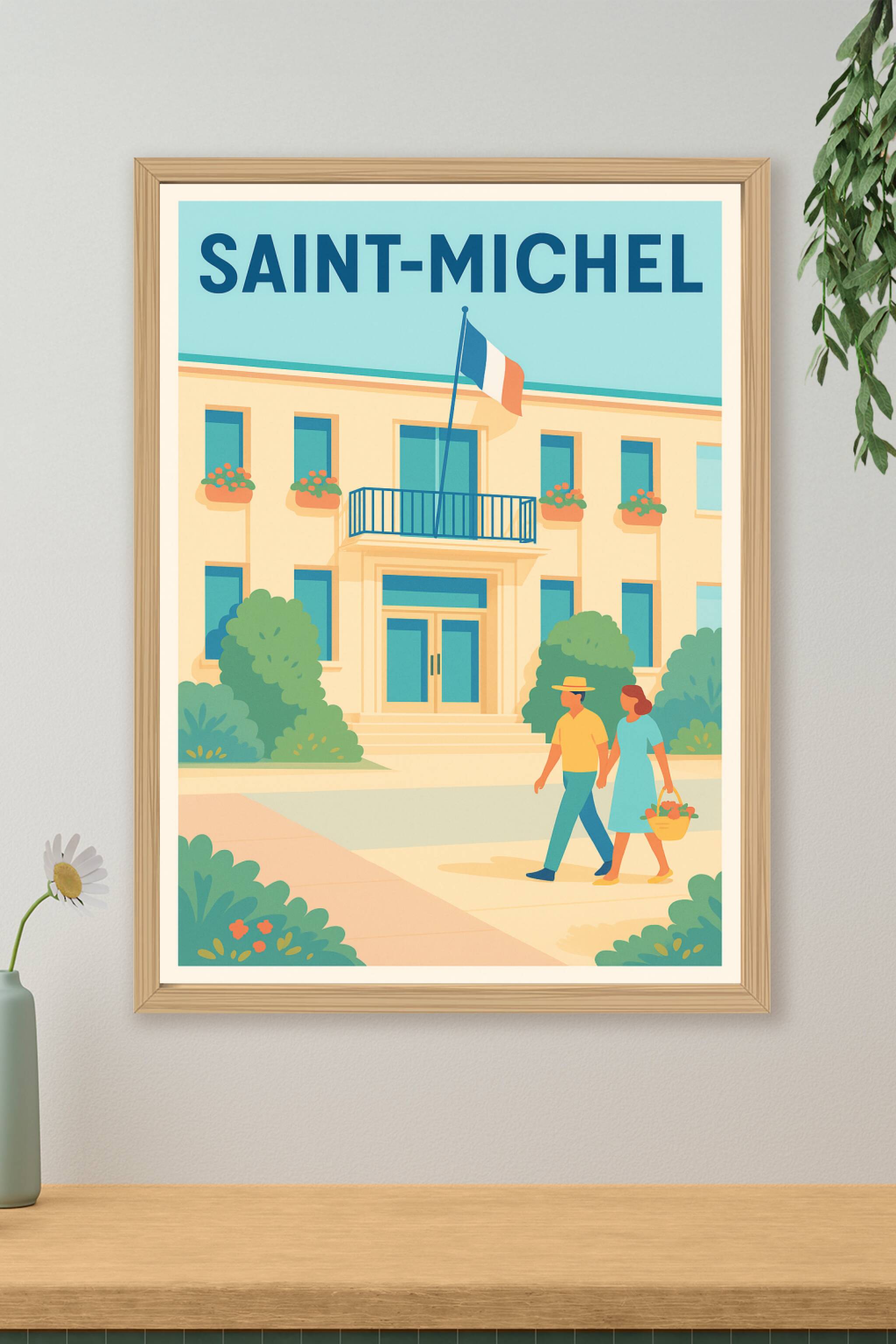 Affiche de Saint-Michel - Charme et sérénité au cœur de la ville