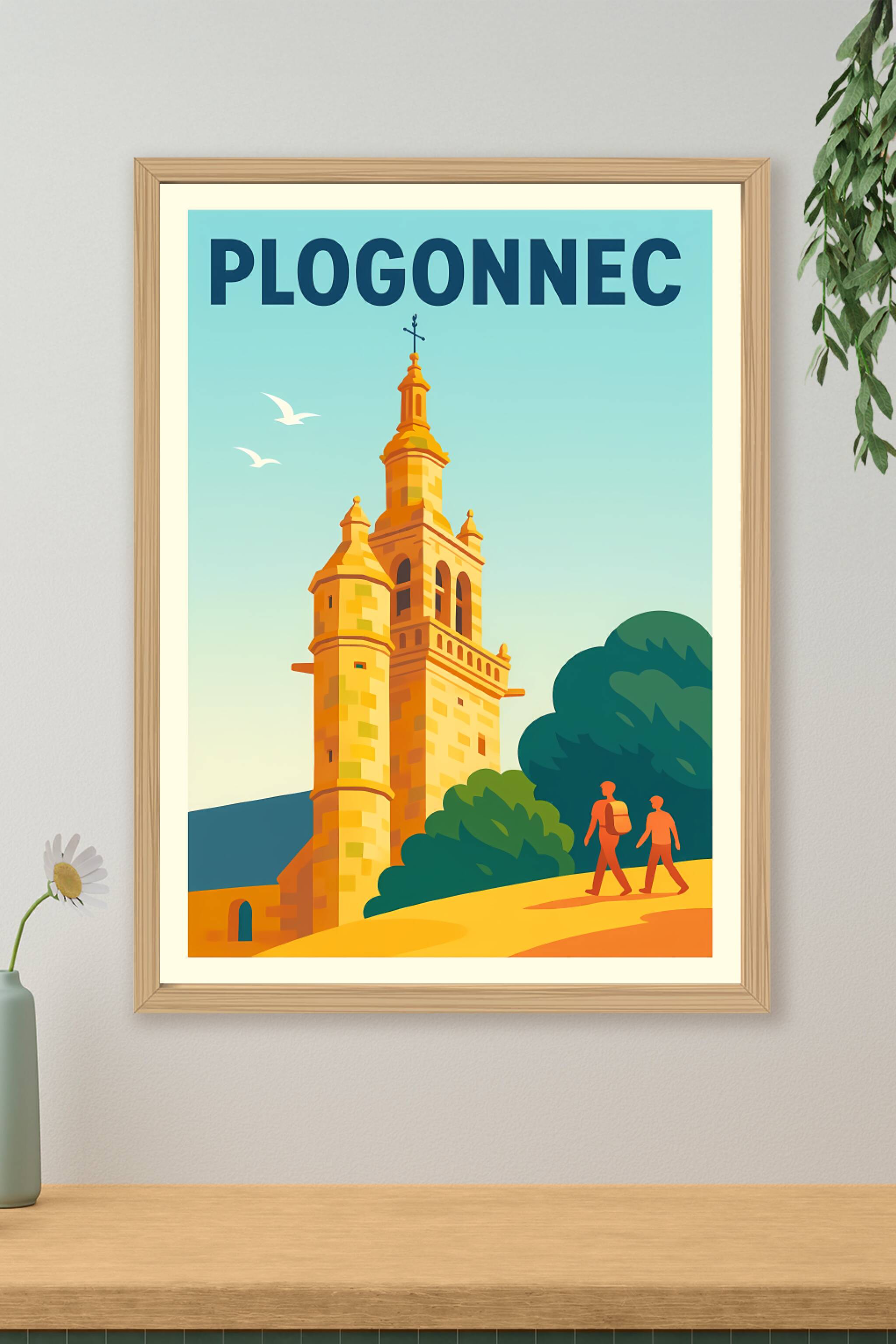 Affiche de Plogonnec - L'élégance architecturale en Bretagne