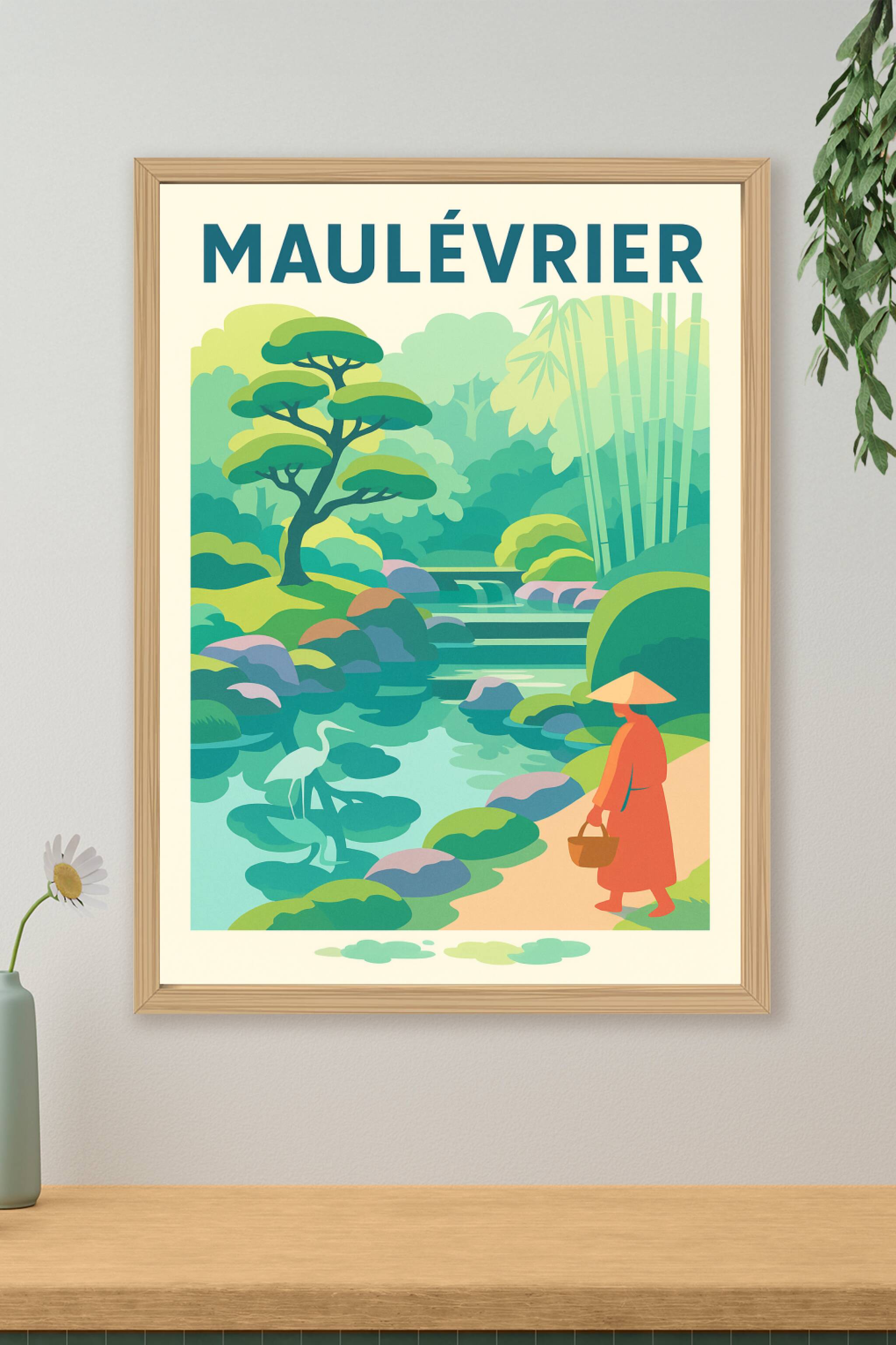 Affiche de Maulévrier - L'évasion zen au coeur du Japon nantais