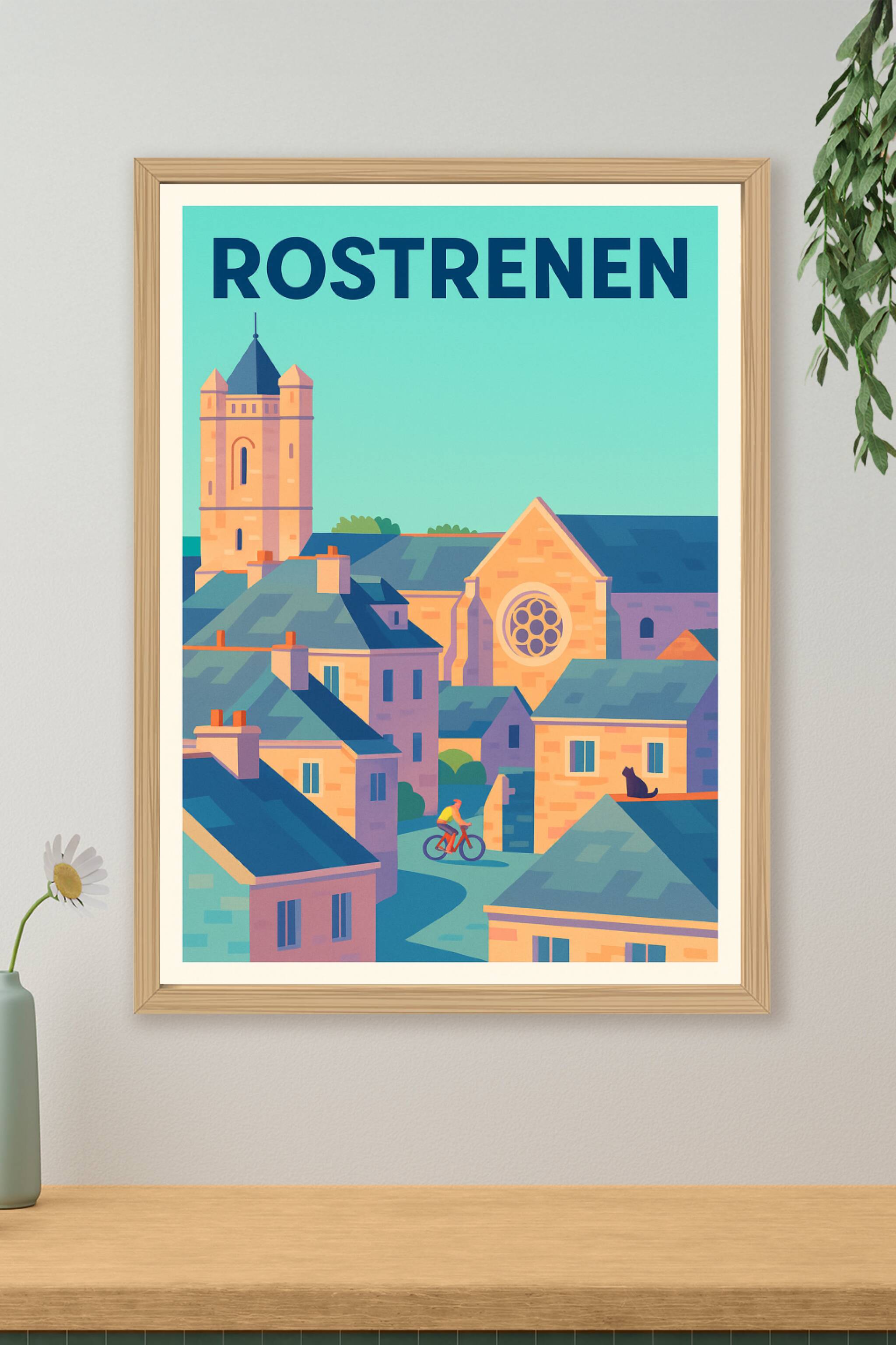 Affiche de Rostrenen - Charme pittoresque d'une ville bretonne