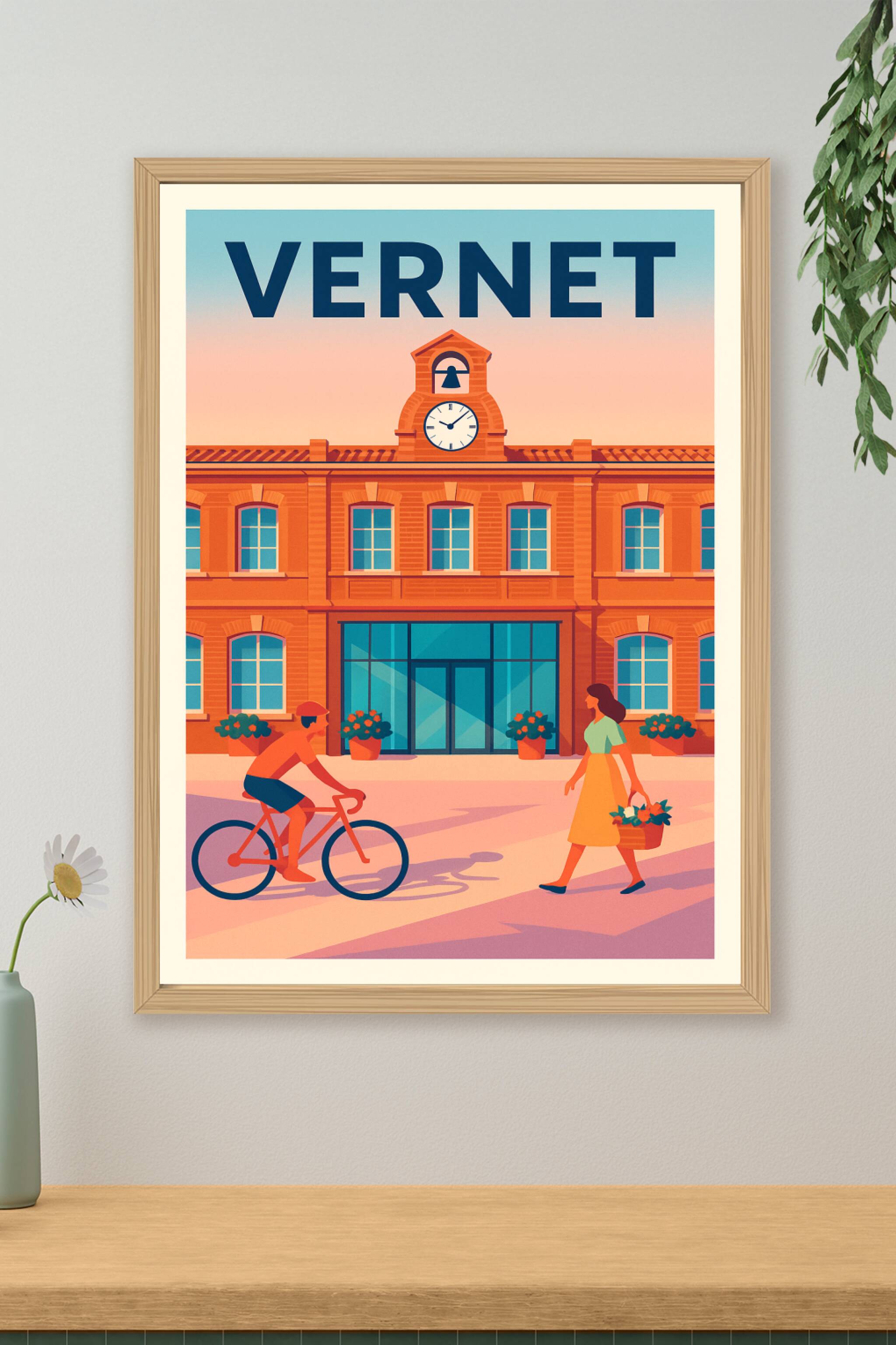 Affiche de Vernet - Charme authentique au cœur du village