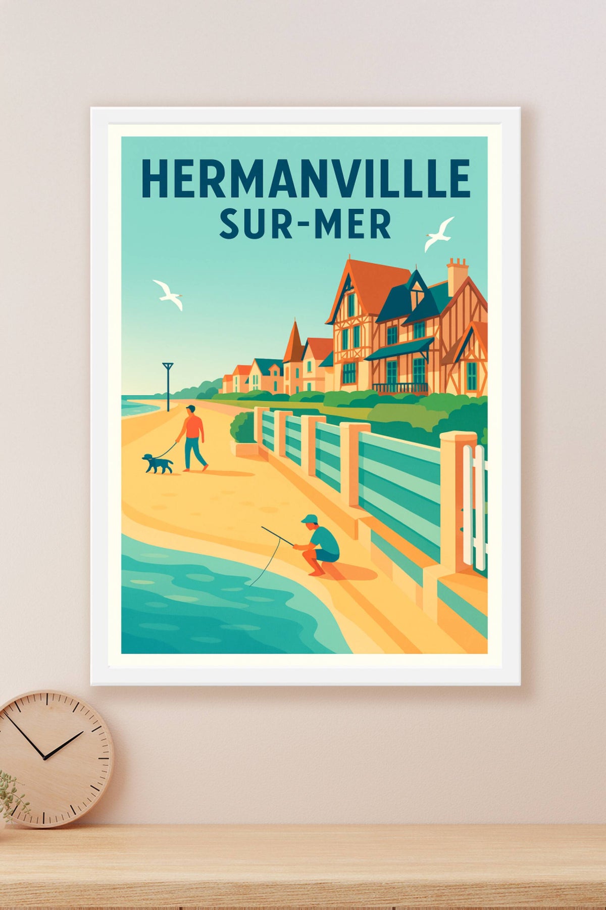 Affiche de Hermanville-sur-Mer - Charme côtier et douceur de vivre