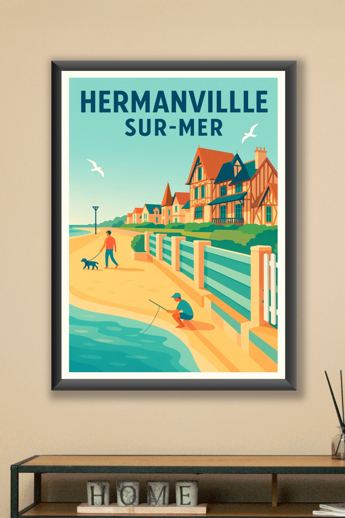 Affiche de Hermanville-sur-Mer - Charme côtier et douceur de vivre