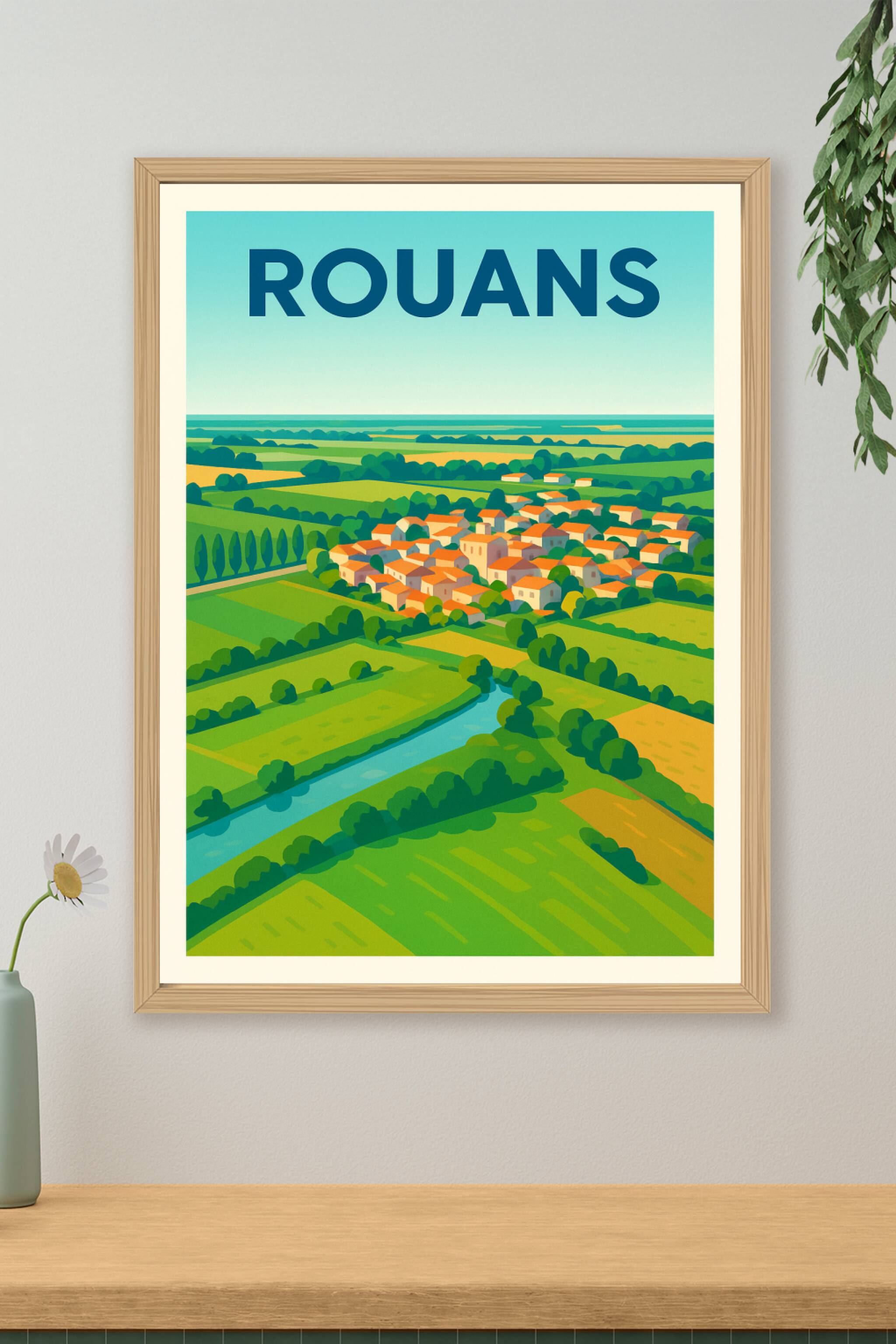 Affiche de Rouans - Charme et nature en bord de campagne