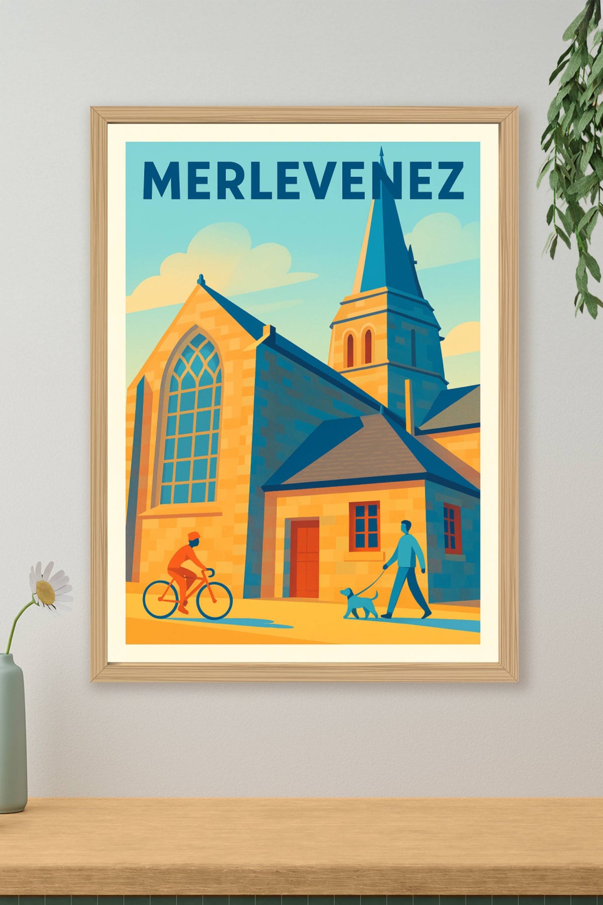 Affiche de Merlevenez - Charme et Sérénité au Cœur de la Bretagne