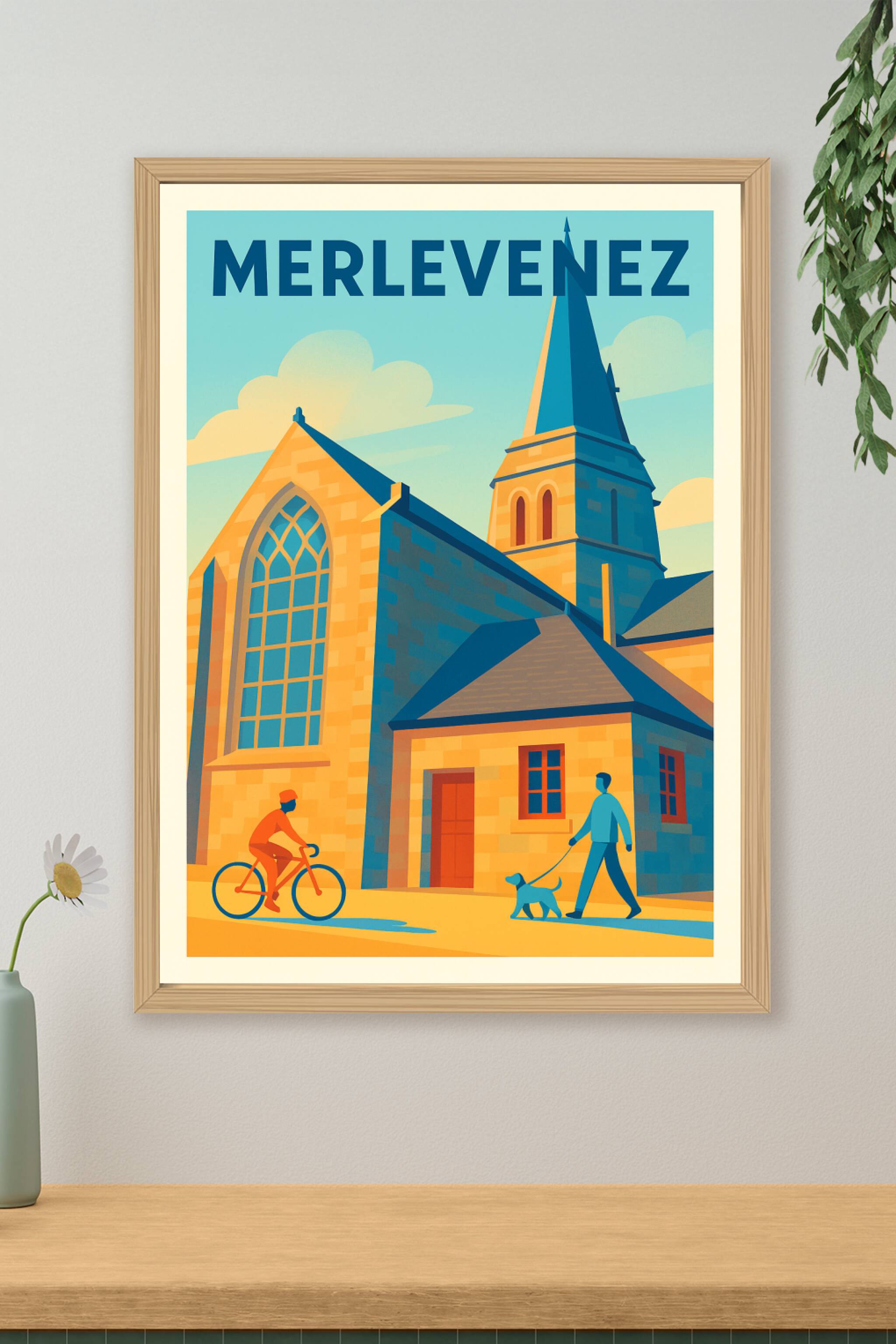 Affiche de Merlevenez - Charme et Sérénité au Cœur de la Bretagne