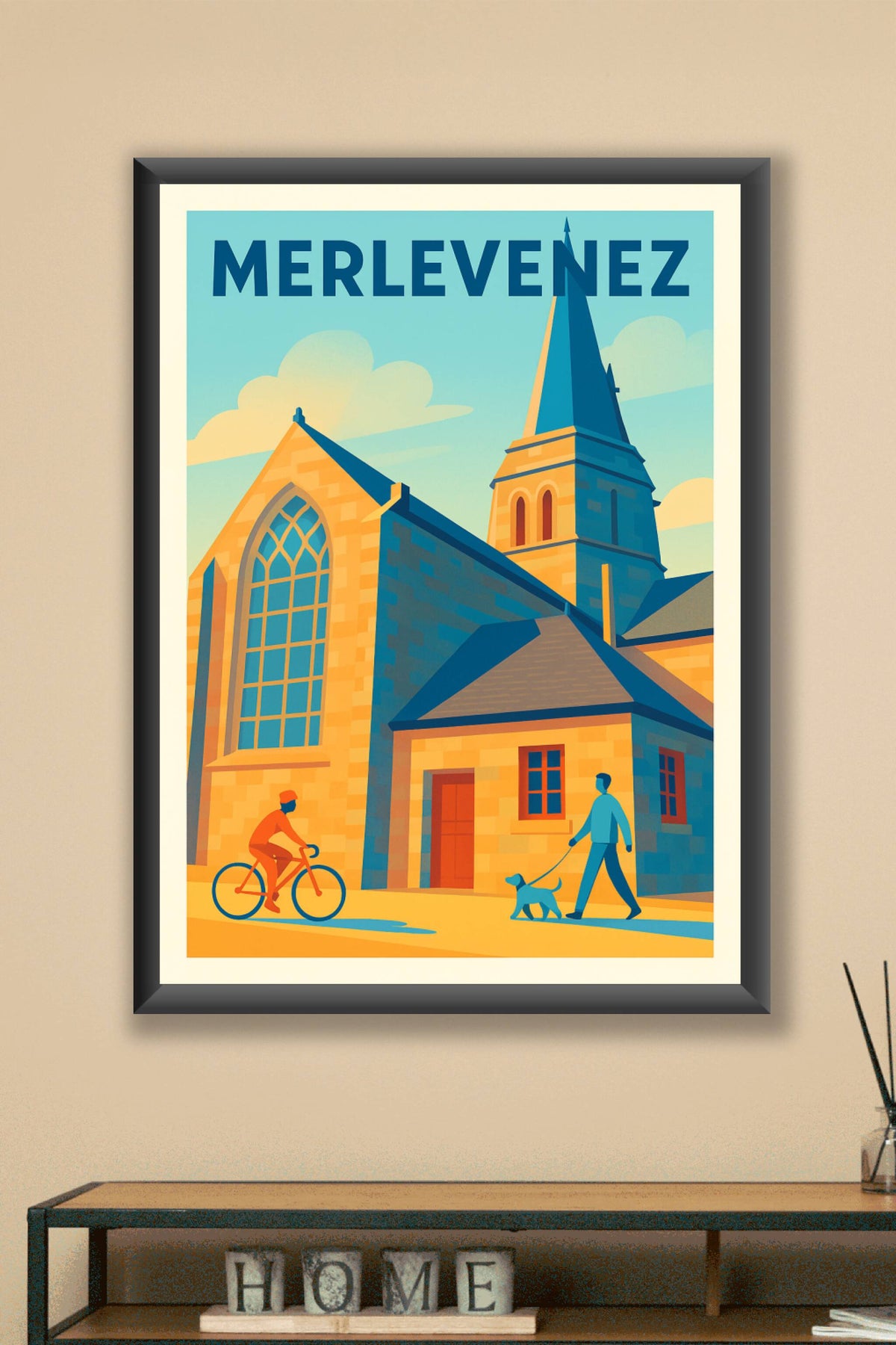 Affiche de Merlevenez - Charme et Sérénité au Cœur de la Bretagne