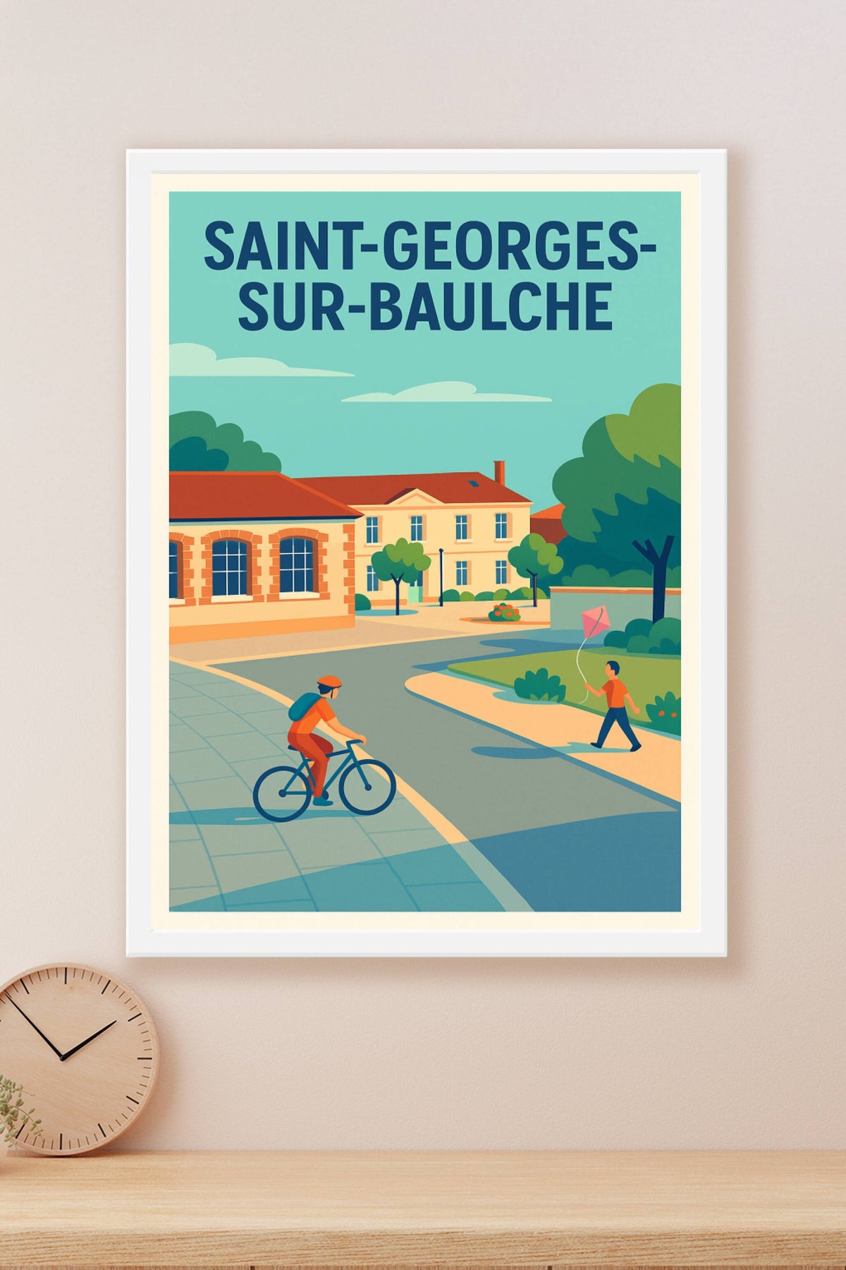 Affiche de Saint-Georges-sur-Baulche - Une scène paisible du quotidien