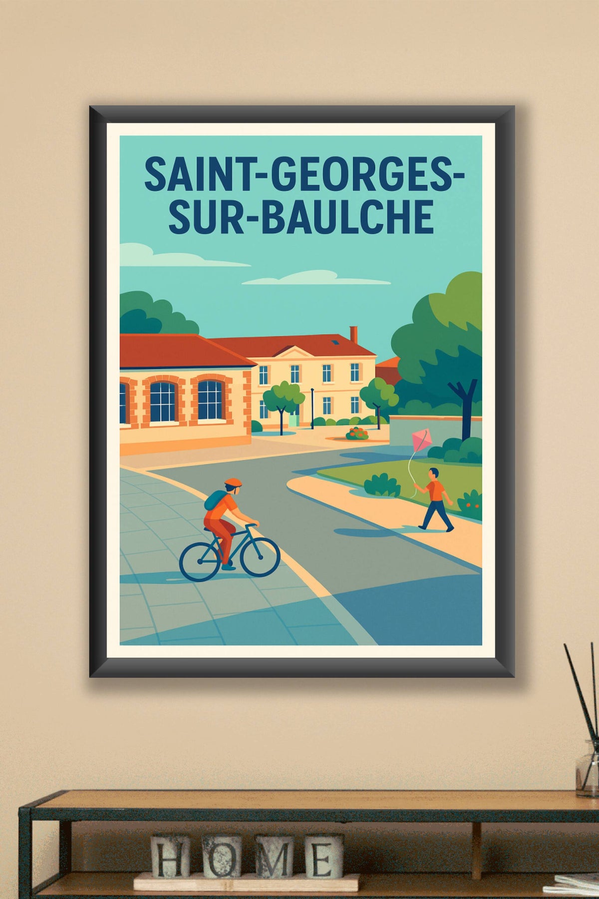 Affiche de Saint-Georges-sur-Baulche - Une scène paisible du quotidien