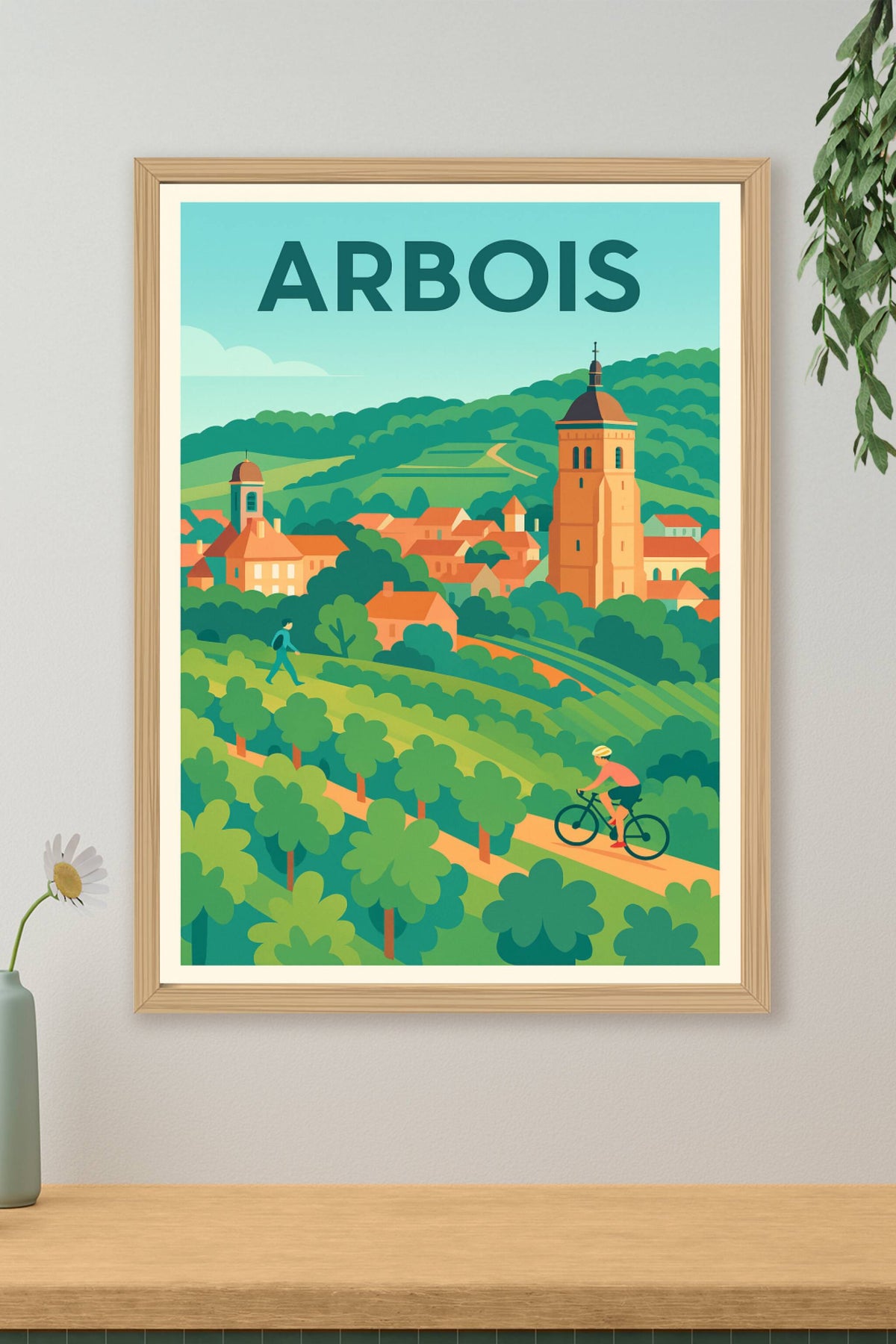 Affiche de Arbois - Balade au cœur des vignobles jurassiens