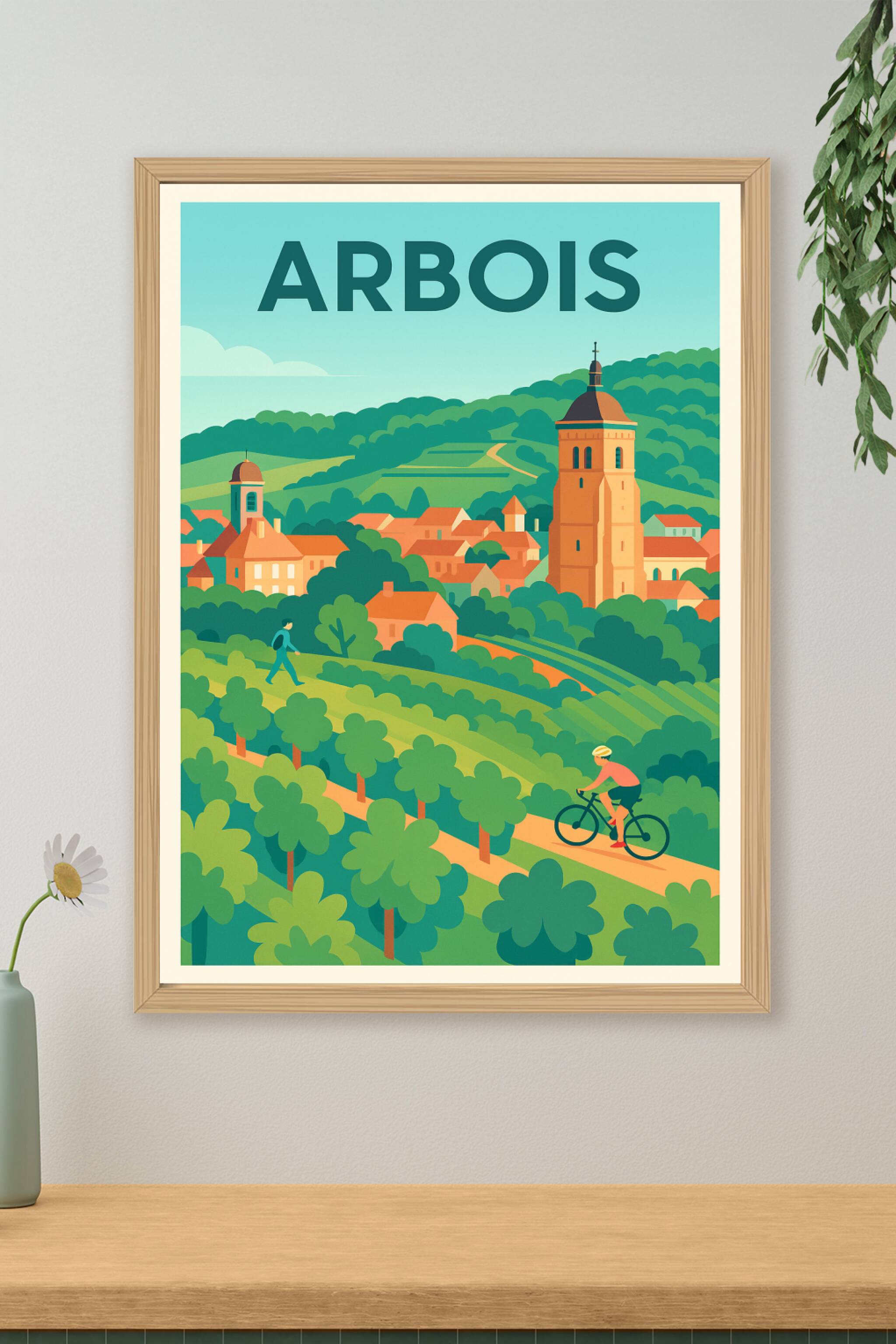 Affiche de Arbois - Balade au cœur des vignobles jurassiens