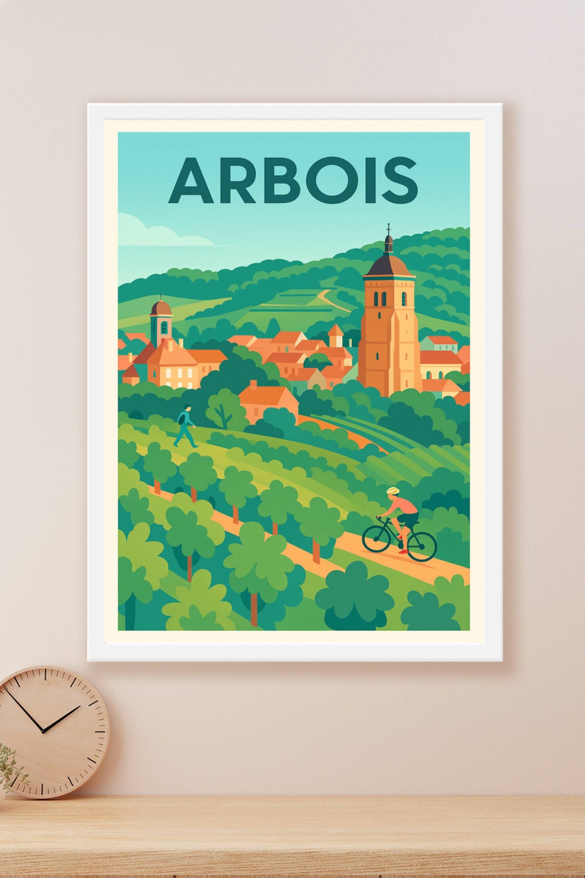 Affiche de Arbois - Balade au cœur des vignobles jurassiens