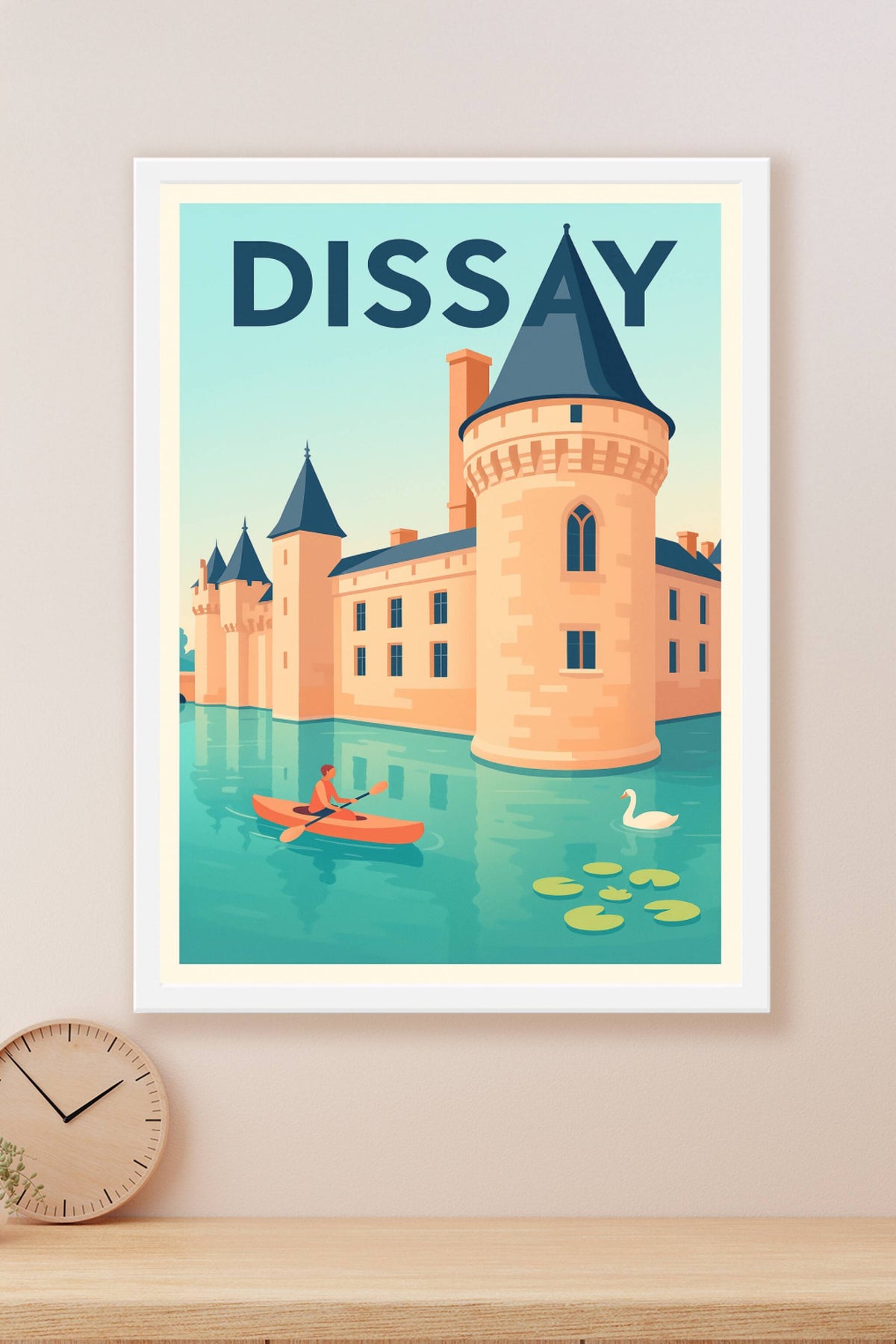 Affiche de Dissay - L'élégance au fil de l'eau