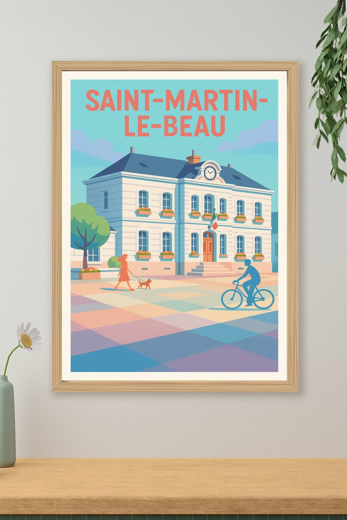 Affiche de Saint-Martin-le-Beau - Charme et douceur de la vie locale