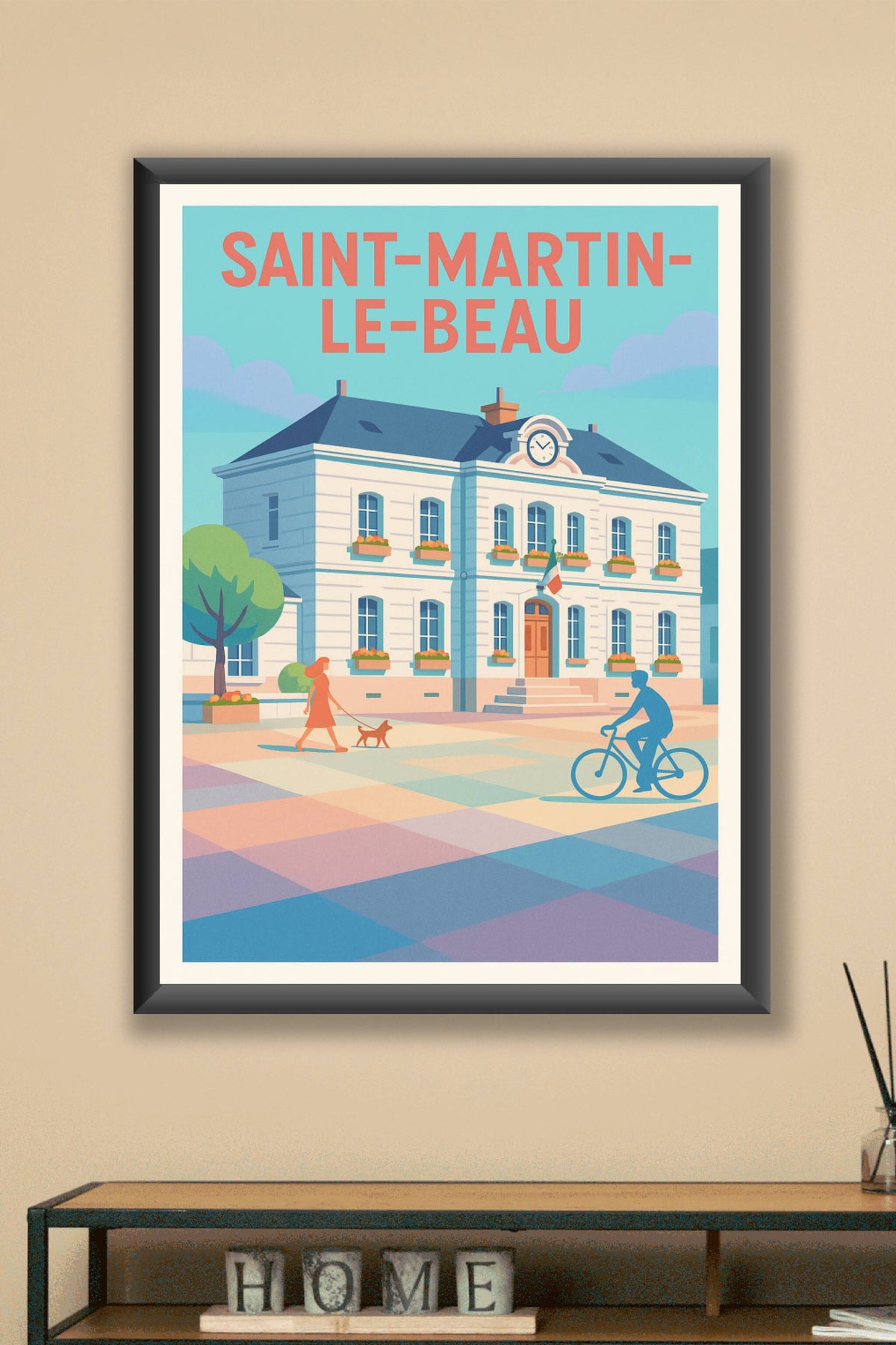 Affiche de Saint-Martin-le-Beau - Charme et douceur de la vie locale