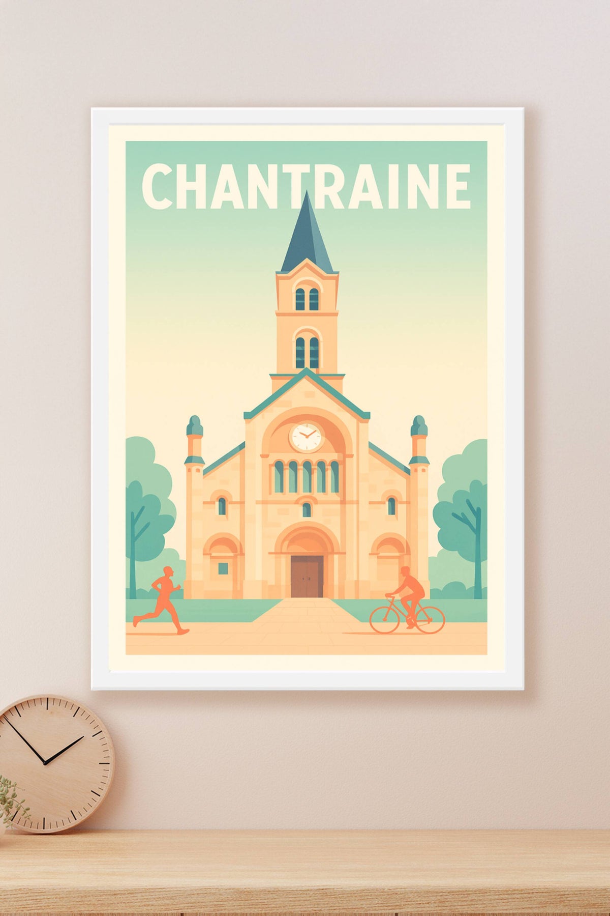 Affiche de Chantraine - Harmonie architecturale et douceur de vivre