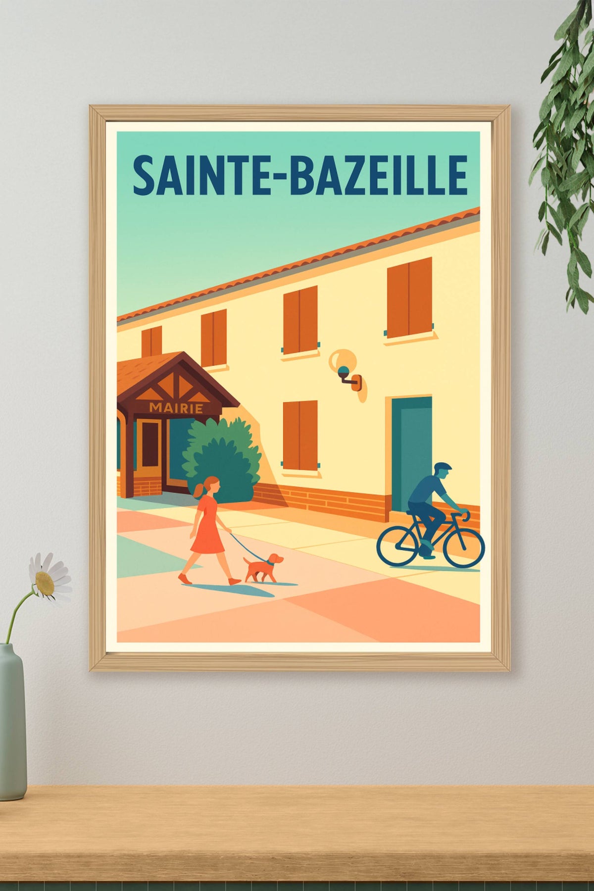 Affiche de Sainte-Bazeille - Douceur de vie au cœur du village