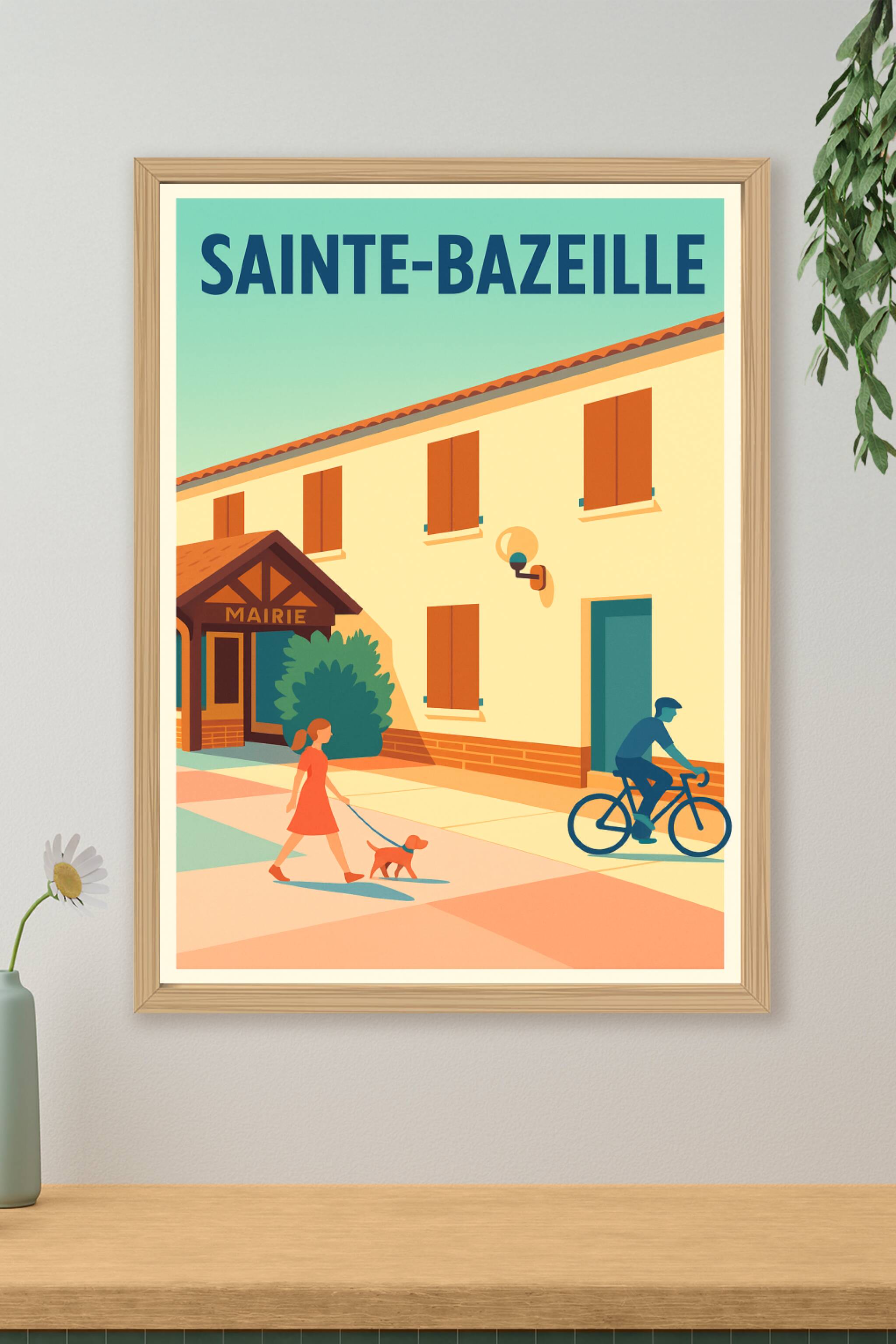 Affiche de Sainte-Bazeille - Douceur de vie au cœur du village