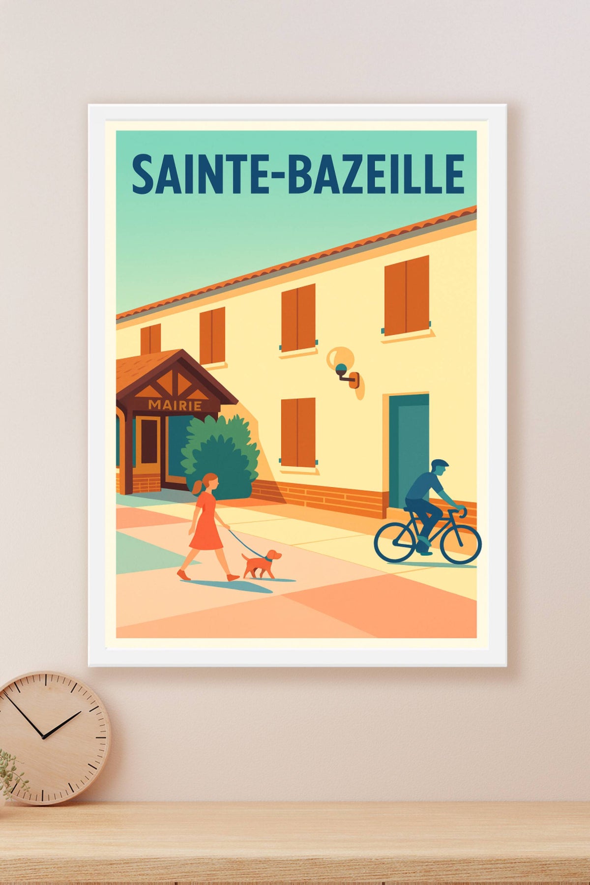 Affiche de Sainte-Bazeille - Douceur de vie au cœur du village