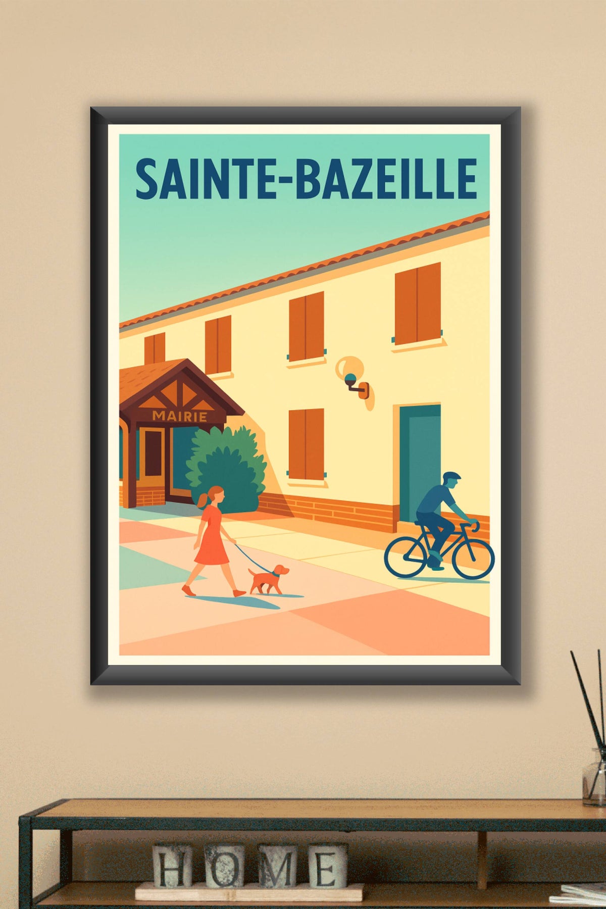 Affiche de Sainte-Bazeille - Douceur de vie au cœur du village