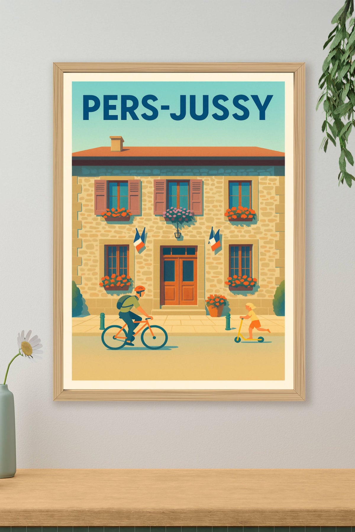 Affiche de Pers-Jussy - Charme et douceur de vie à vélo