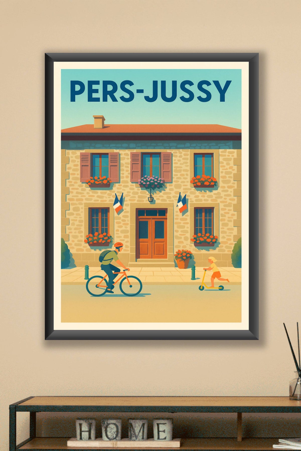 Affiche de Pers-Jussy - Charme et douceur de vie à vélo