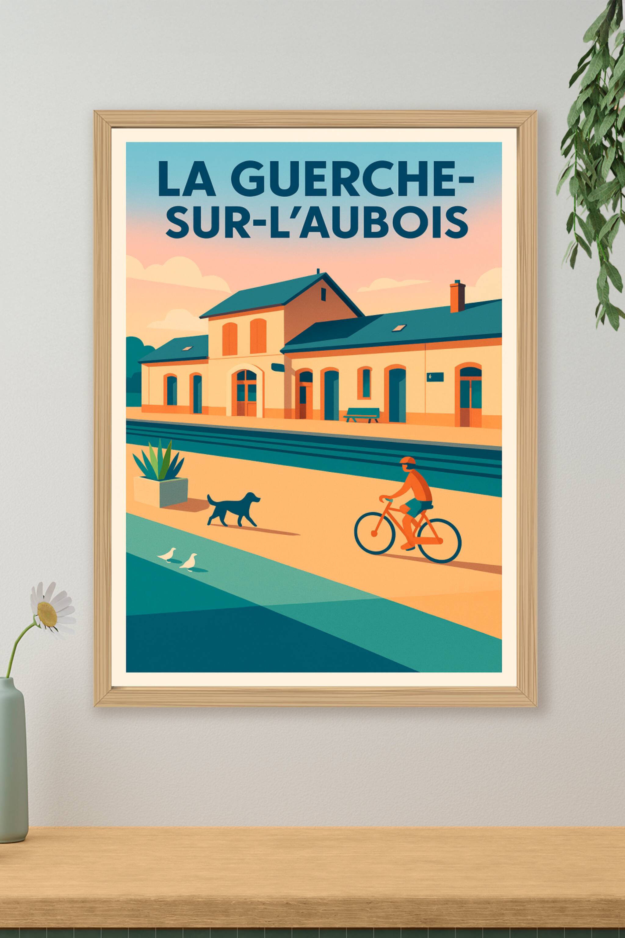Affiche de La Guerche-sur-l'Aubois - Charme tranquille et convivialité locale