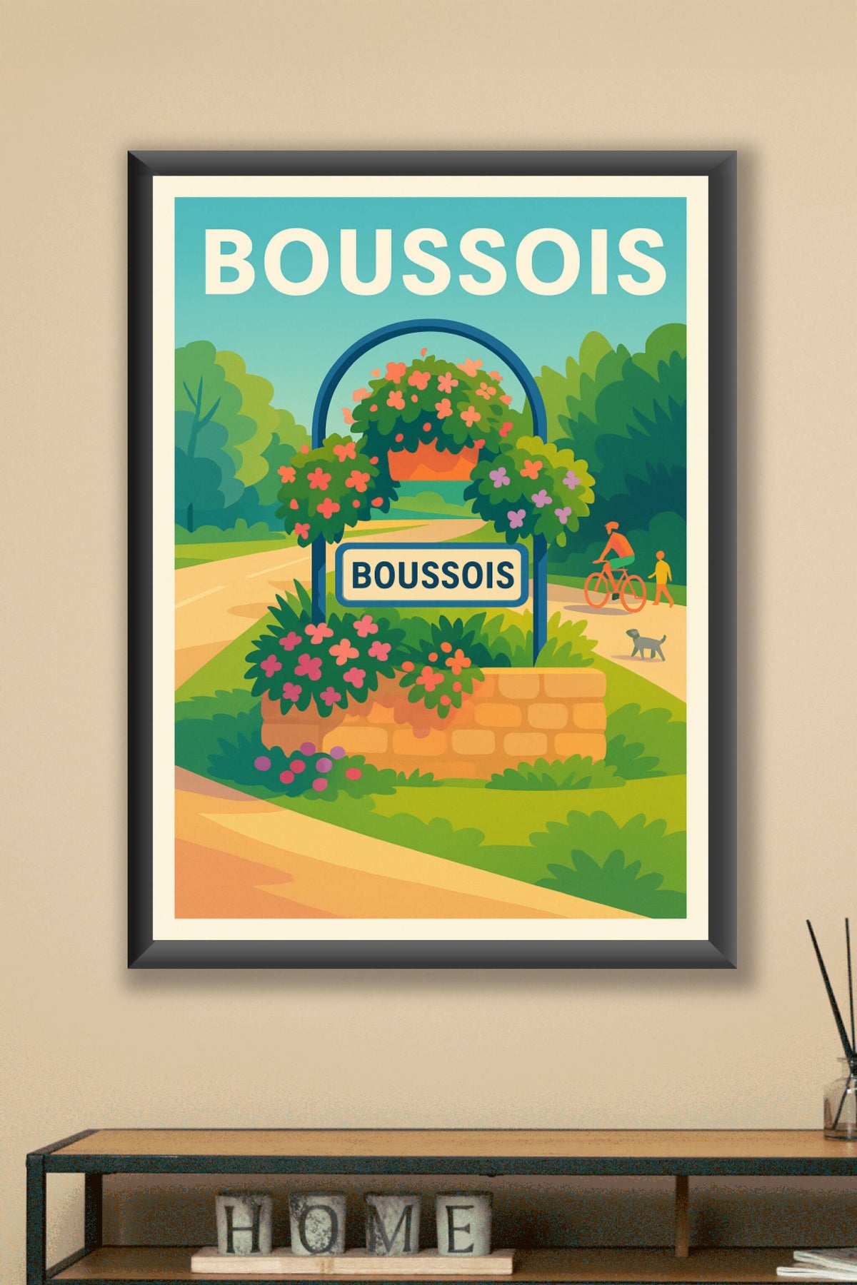 Affiche de Boussois - Charme champêtre et nature florissante