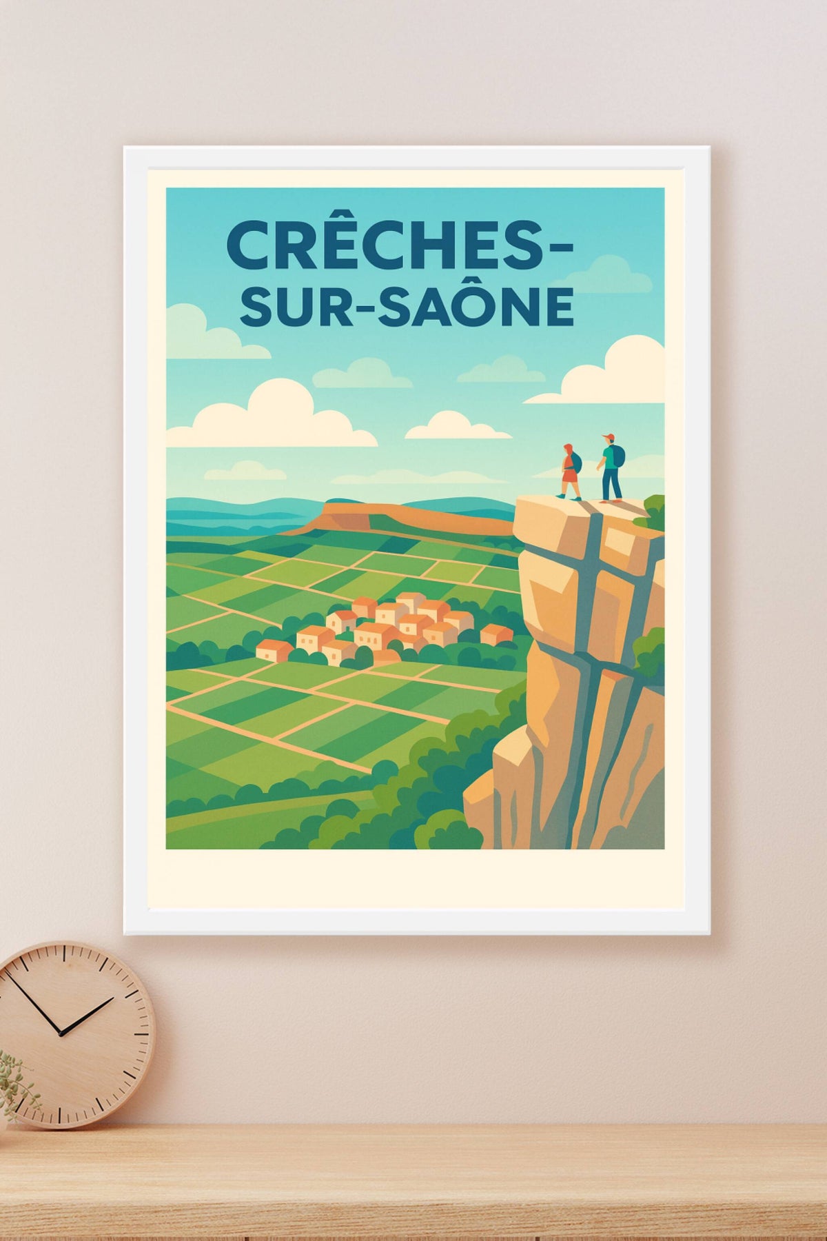 Affiche de Crêches-sur-Saône - Panorama et nature à couper le souffle