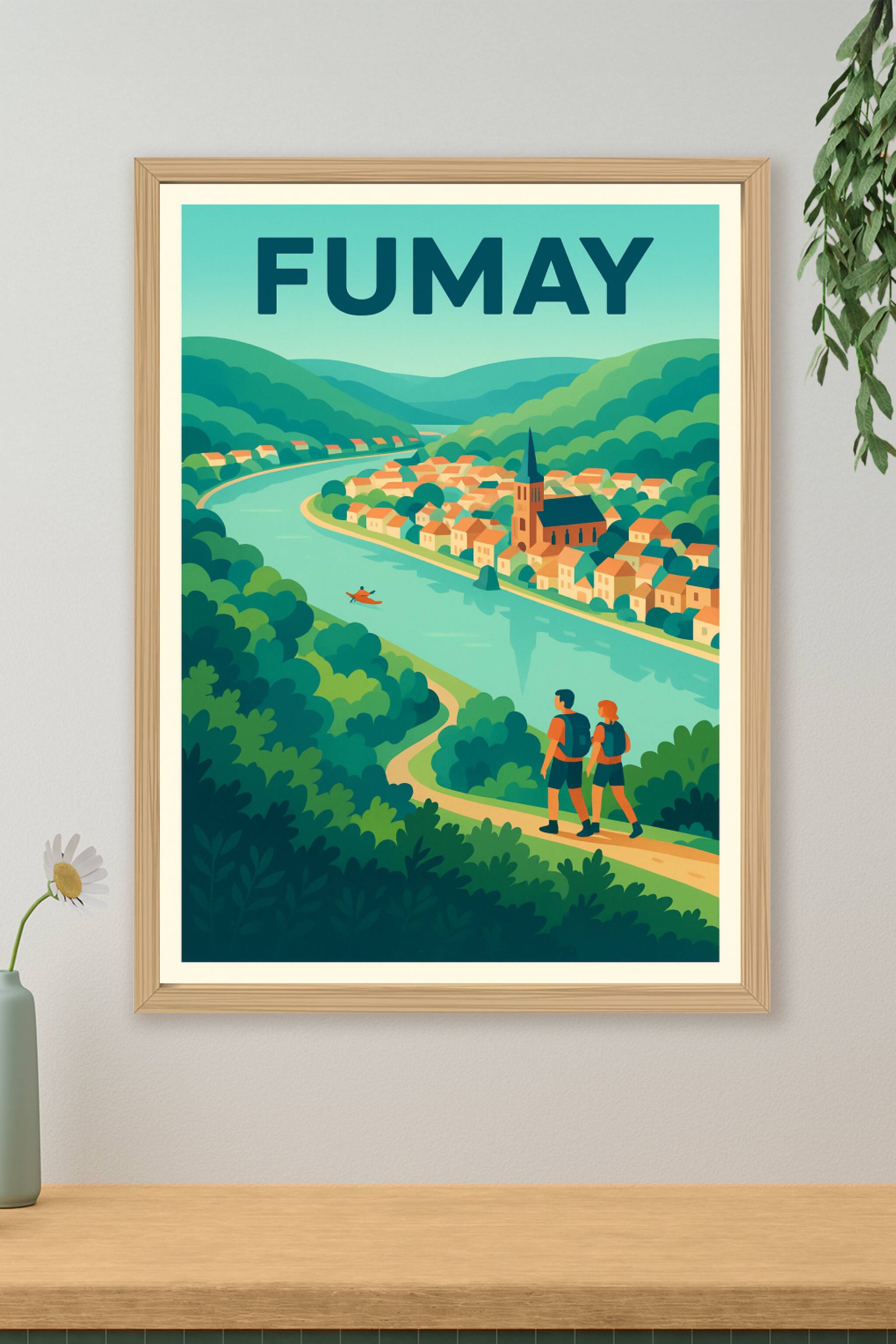 Affiche de Fumay - Escapade nature au cœur des Ardennes