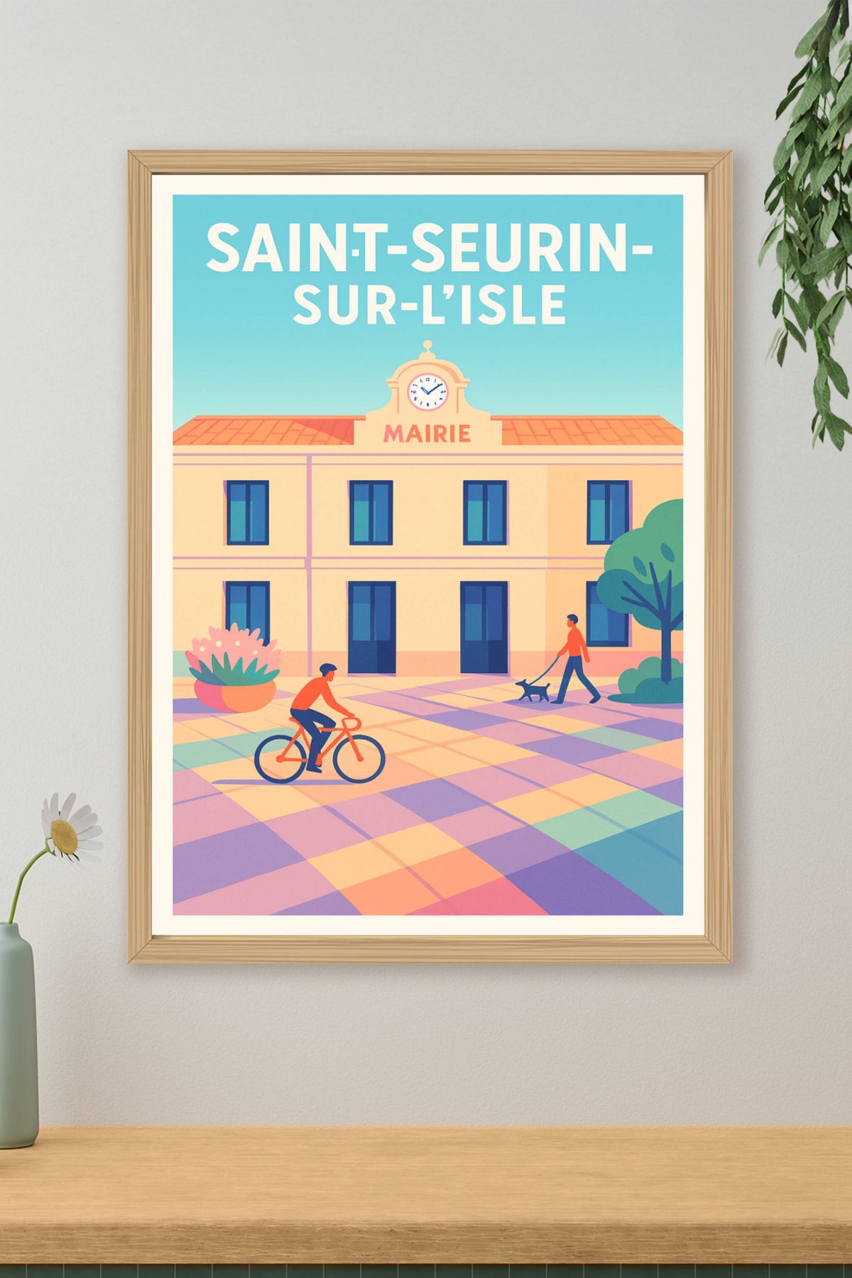 Affiche de Saint-Seurin-sur-l'Isle - Charme et douceur de la vie locale