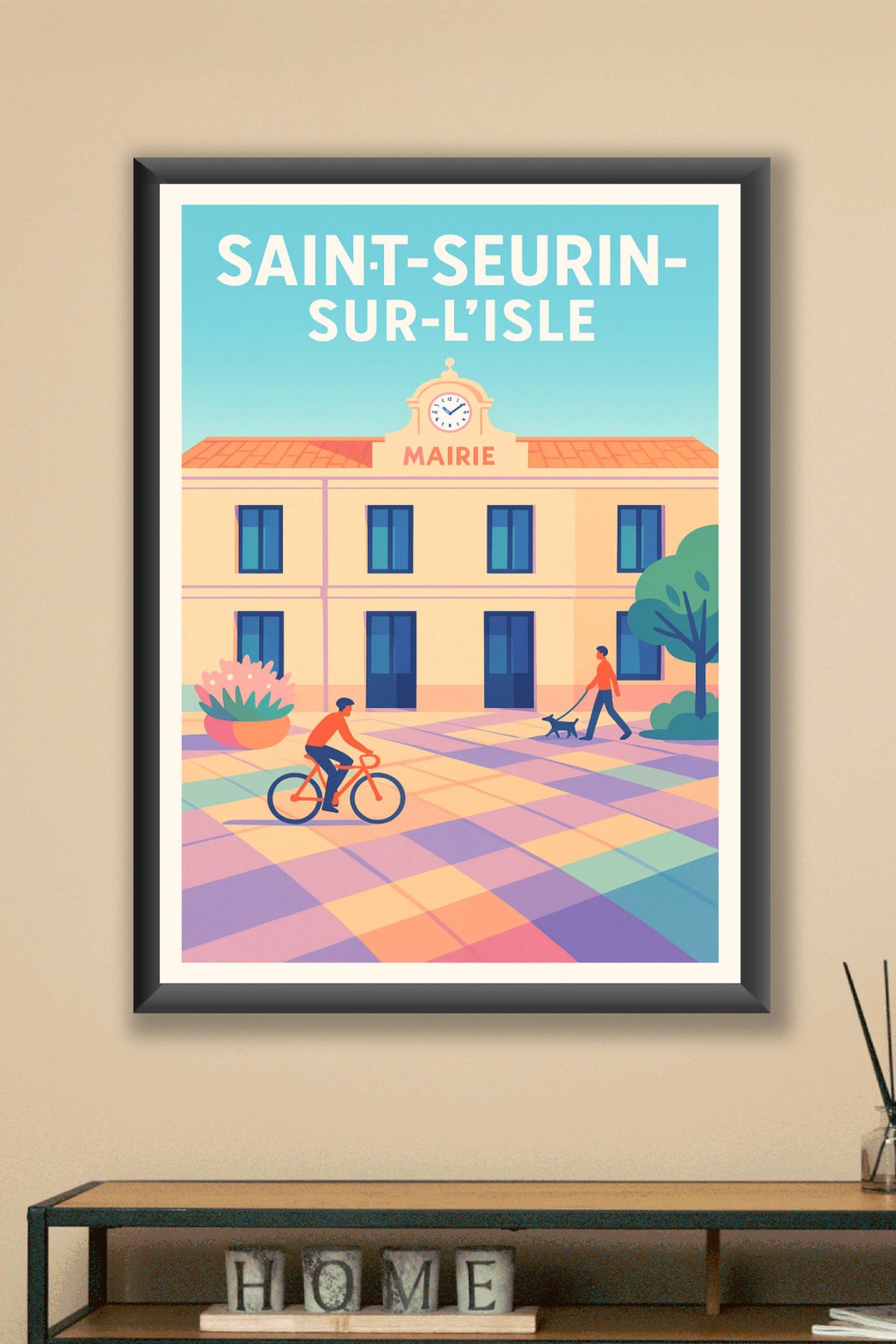 Affiche de Saint-Seurin-sur-l'Isle - Charme et douceur de la vie locale
