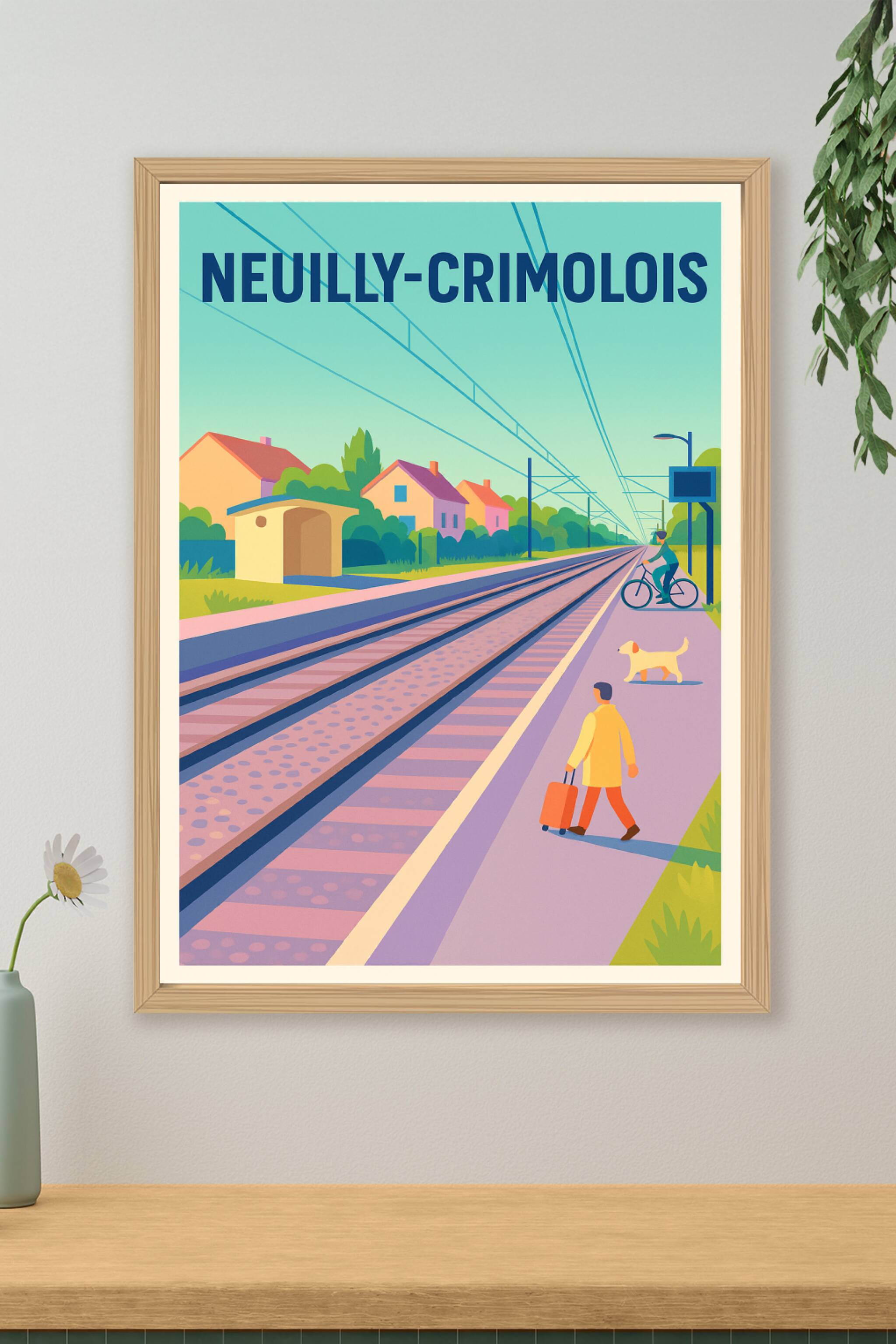 Affiche de Neuilly-Crimolois - Voyage au fil des rails