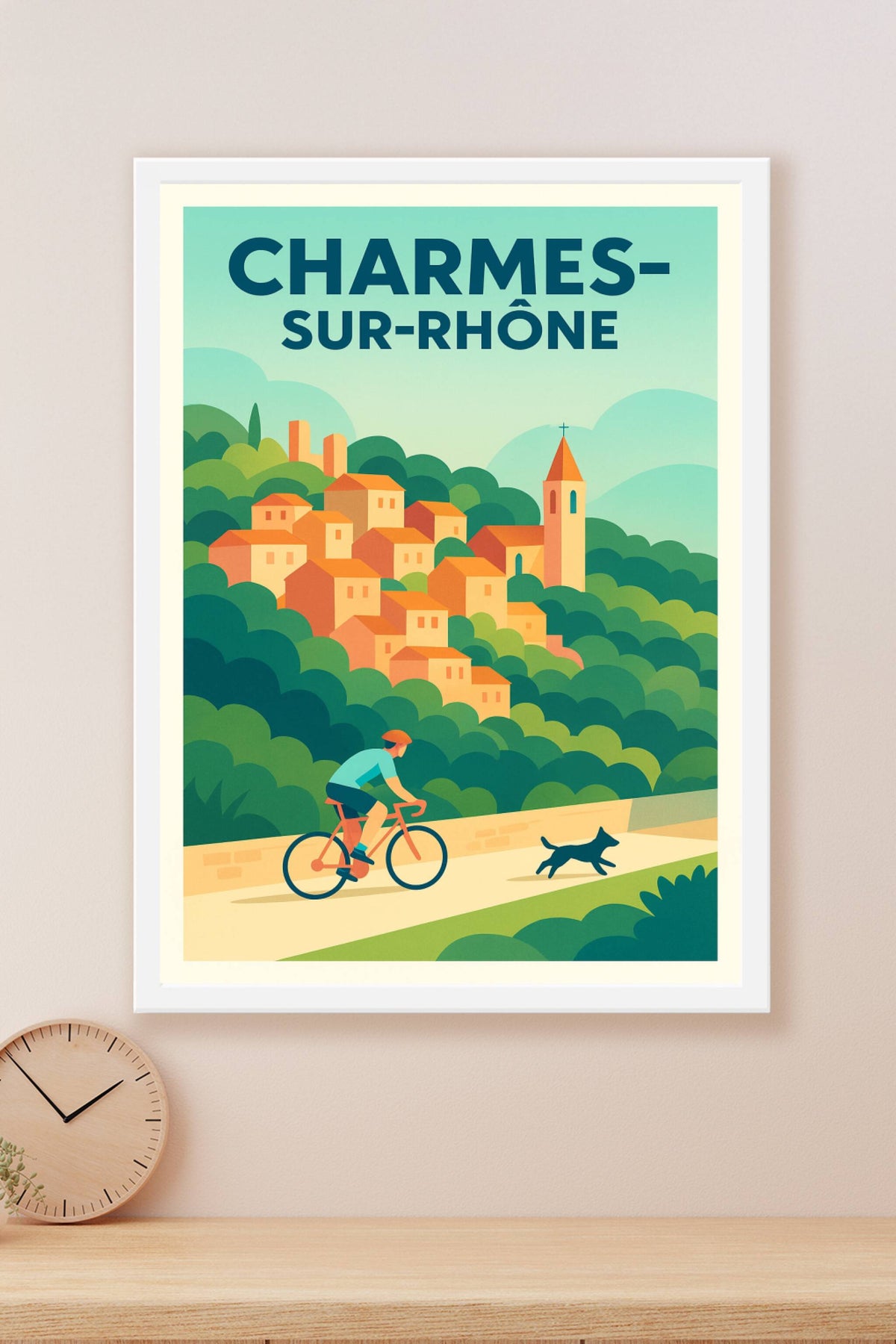 Affiche de Charmes-sur-Rhône - Charme et Nature en Balade