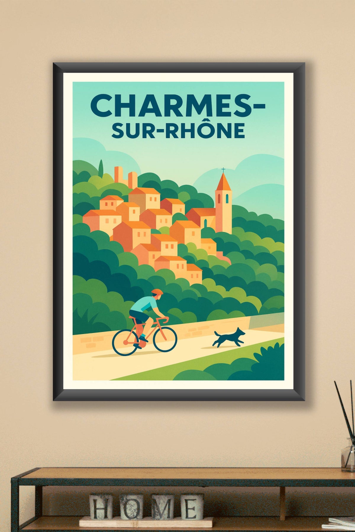 Affiche de Charmes-sur-Rhône - Charme et Nature en Balade