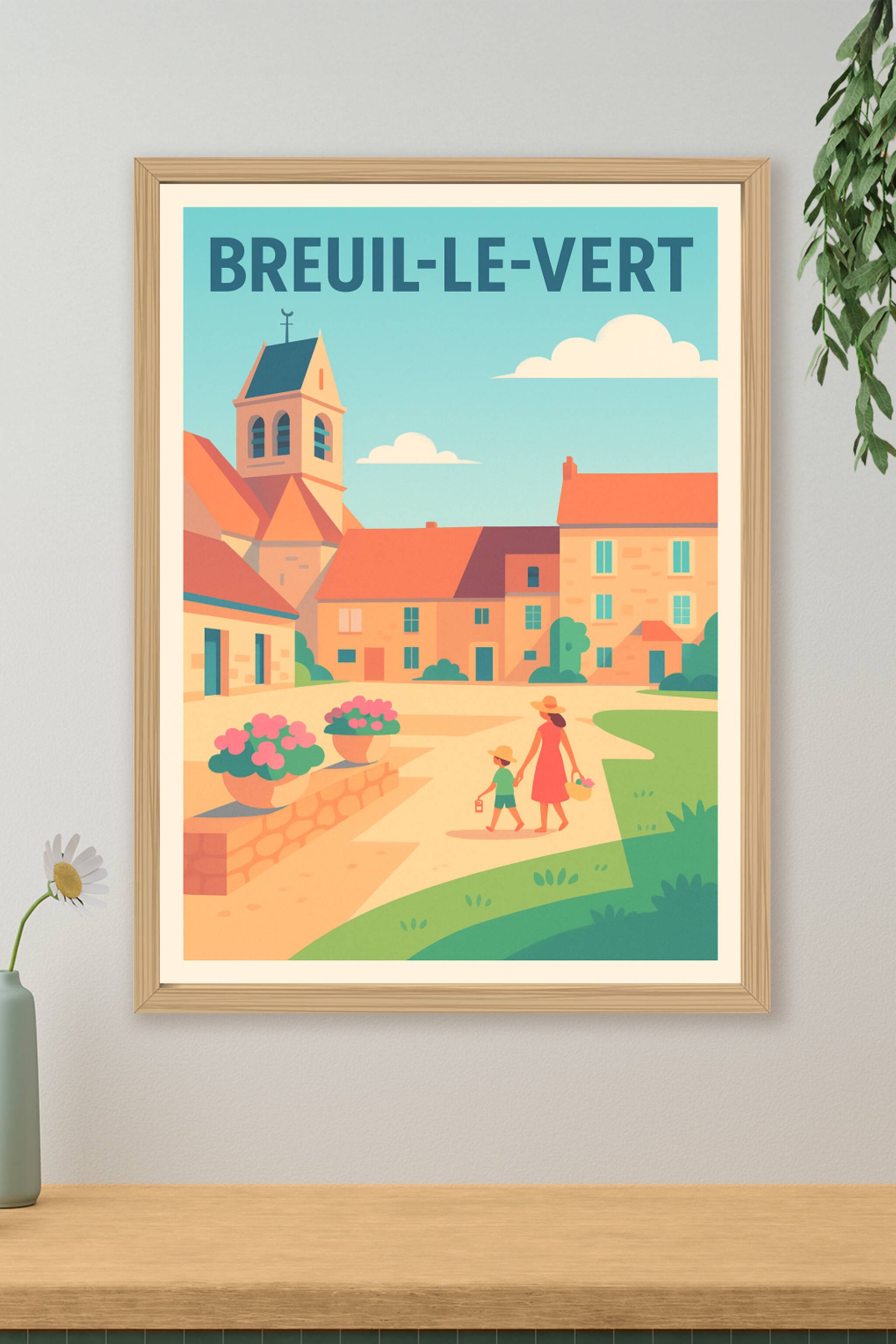 Affiche de Breuil-le-Vert - Charme et douceur d’une promenade estivale
