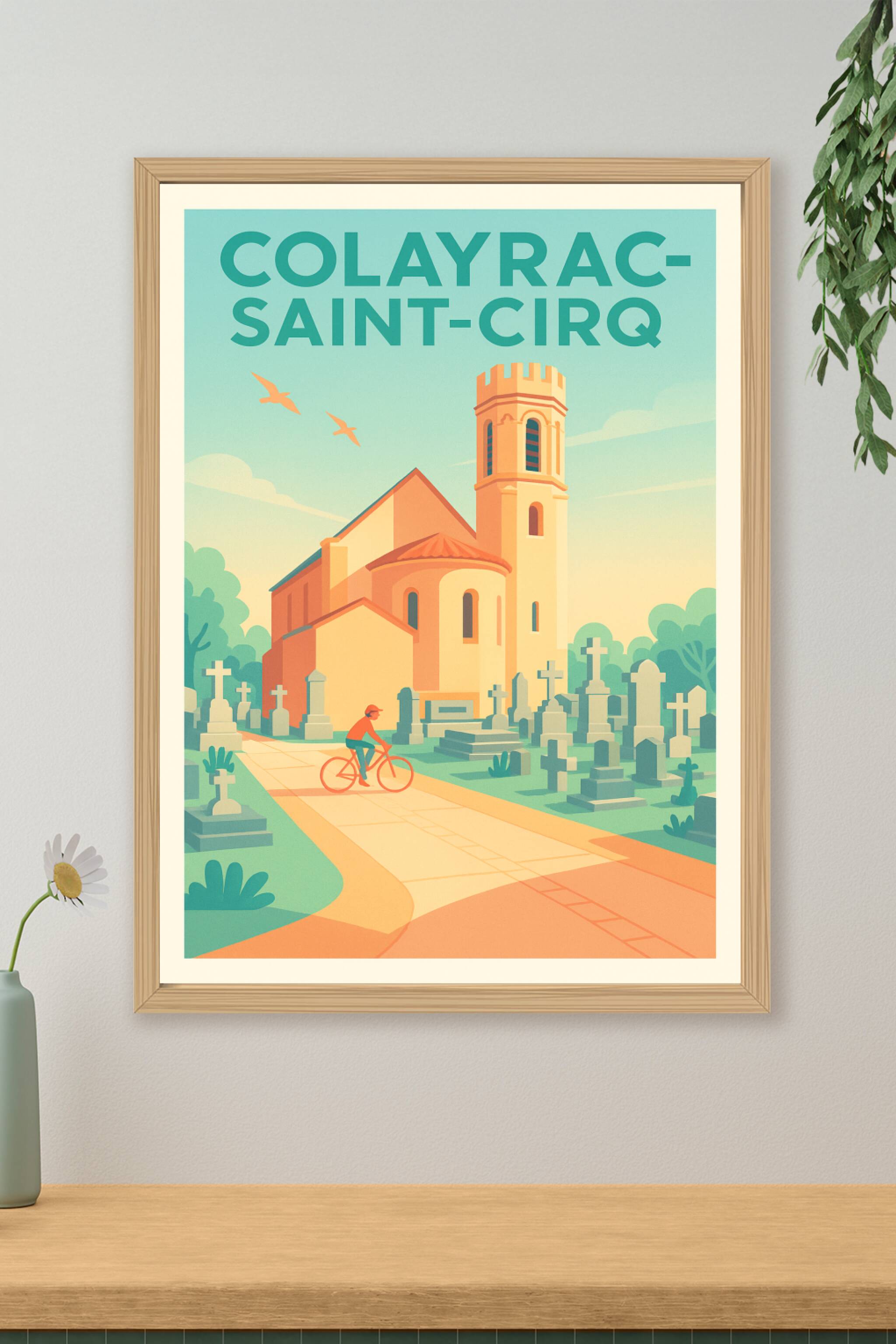 Affiche de Colayrac-Saint-Cirq - Une balade paisible au cœur du patrimoine
