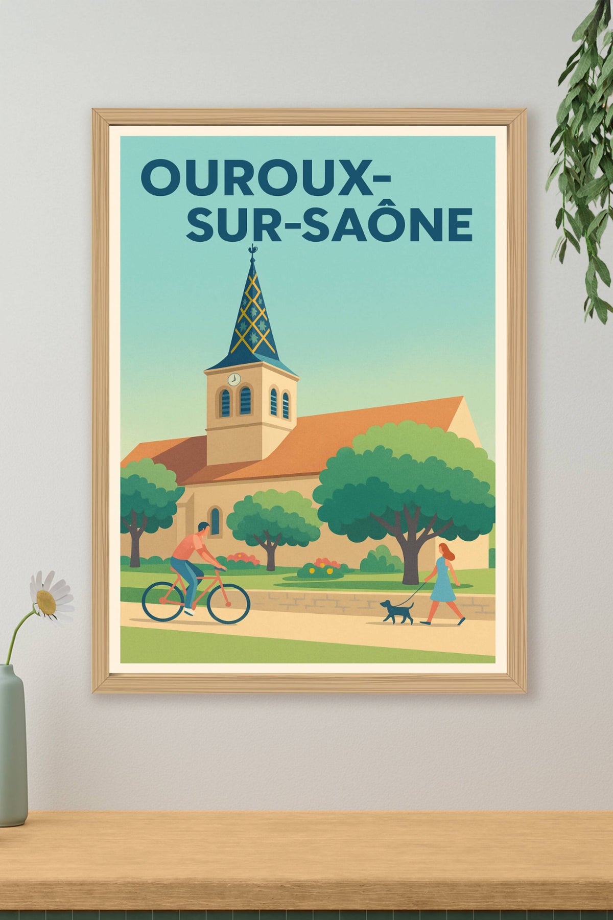 Affiche de Ouroux-sur-Saône - Sérénité au cœur du village