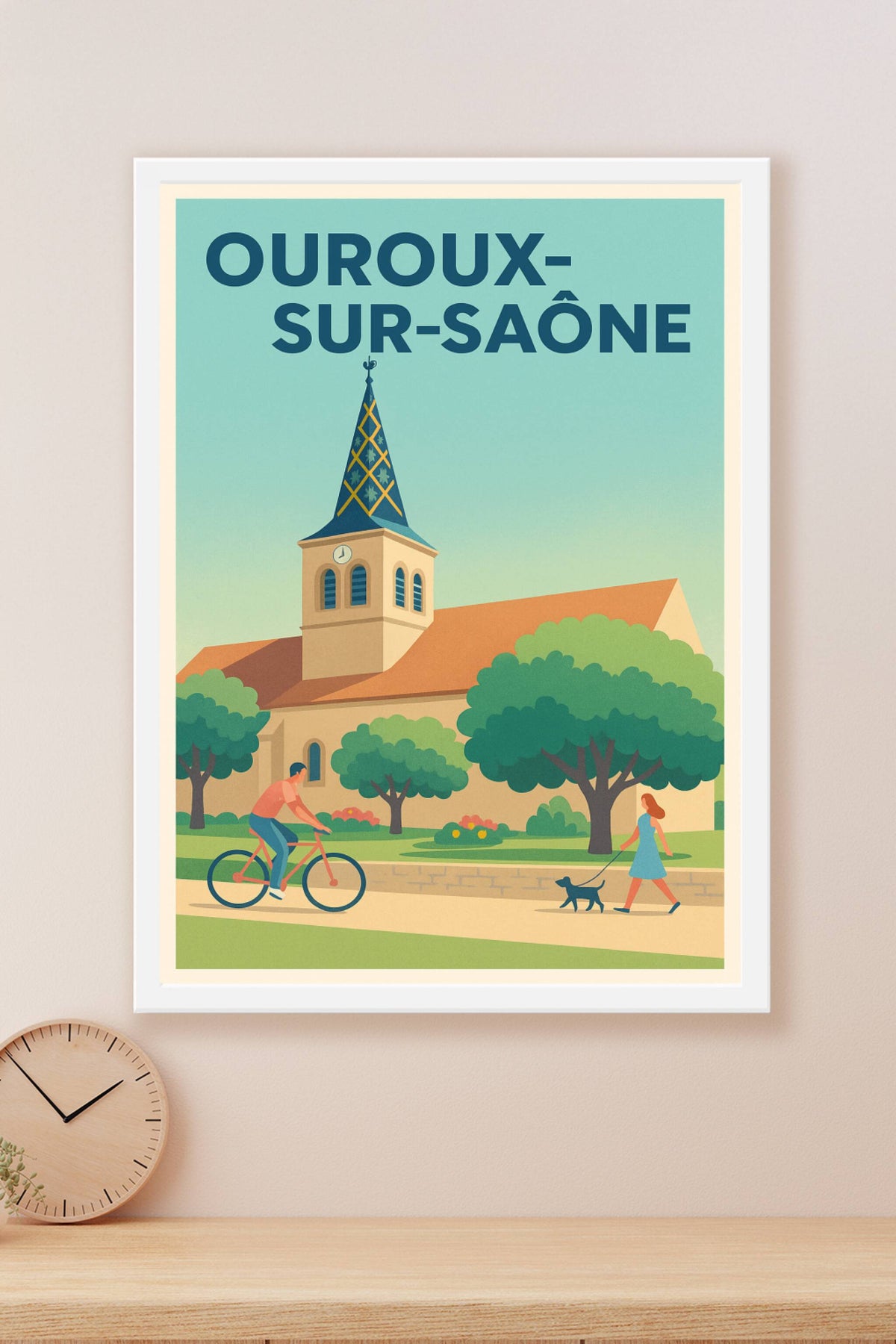 Affiche de Ouroux-sur-Saône - Sérénité au cœur du village
