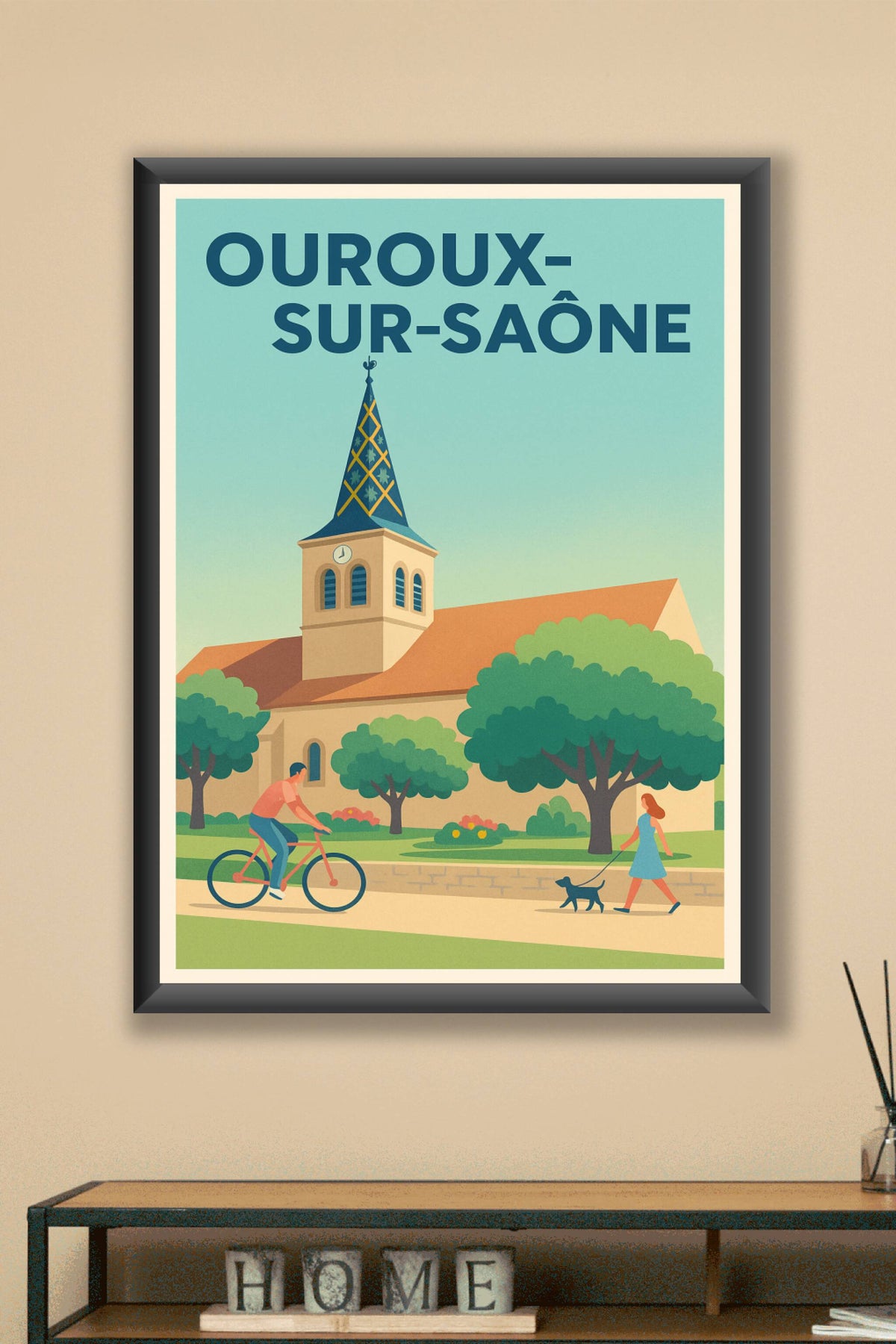Affiche de Ouroux-sur-Saône - Sérénité au cœur du village