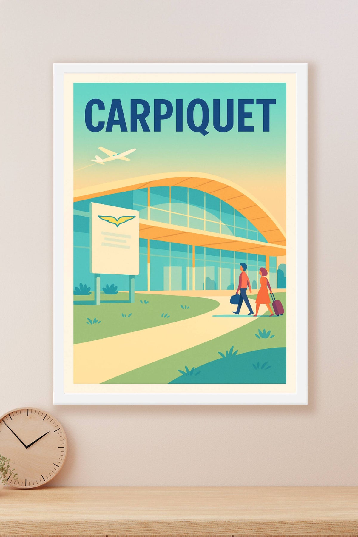 Affiche de Carpiquet - Porte d'entrée aérienne élégante