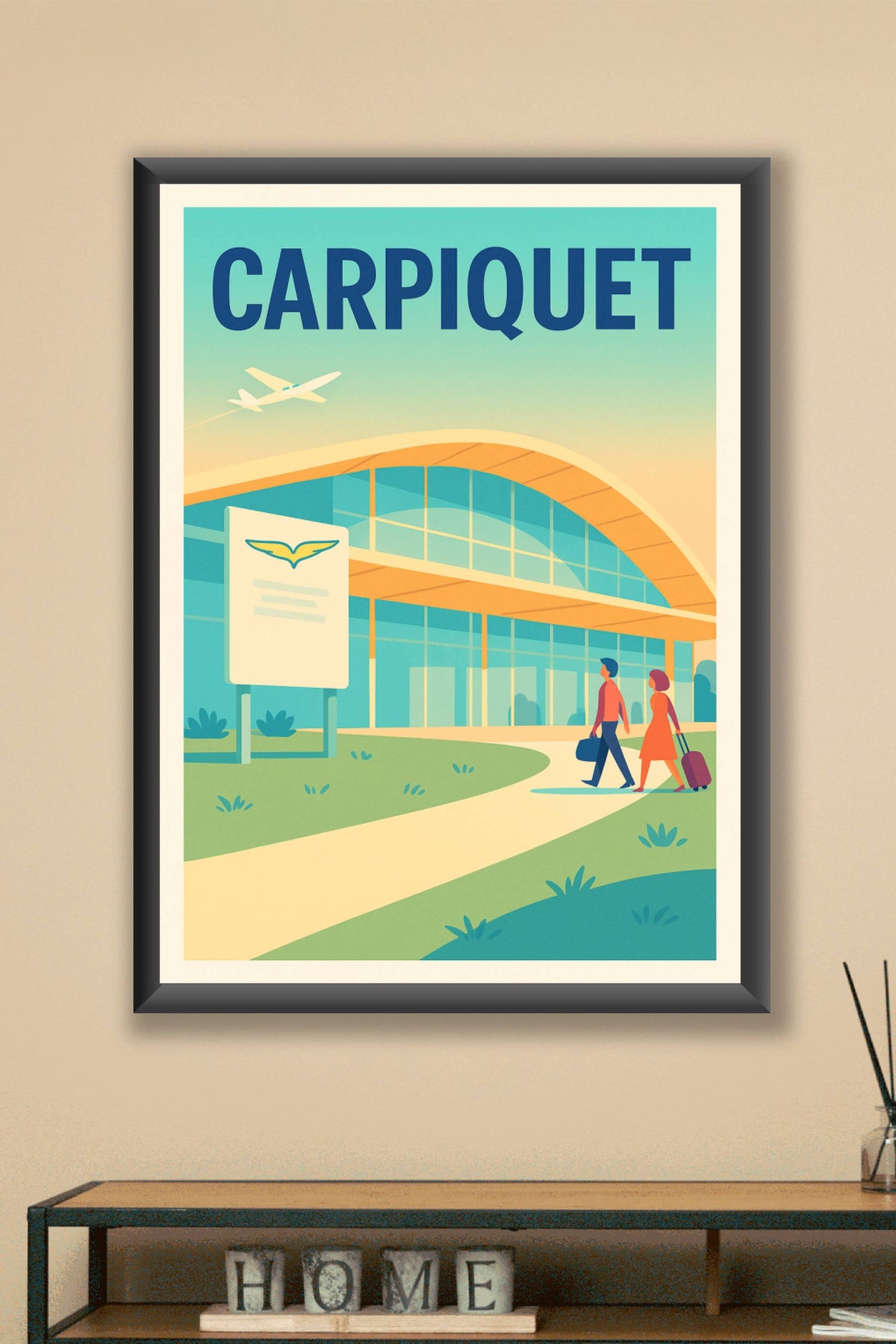 Affiche de Carpiquet - Porte d'entrée aérienne élégante