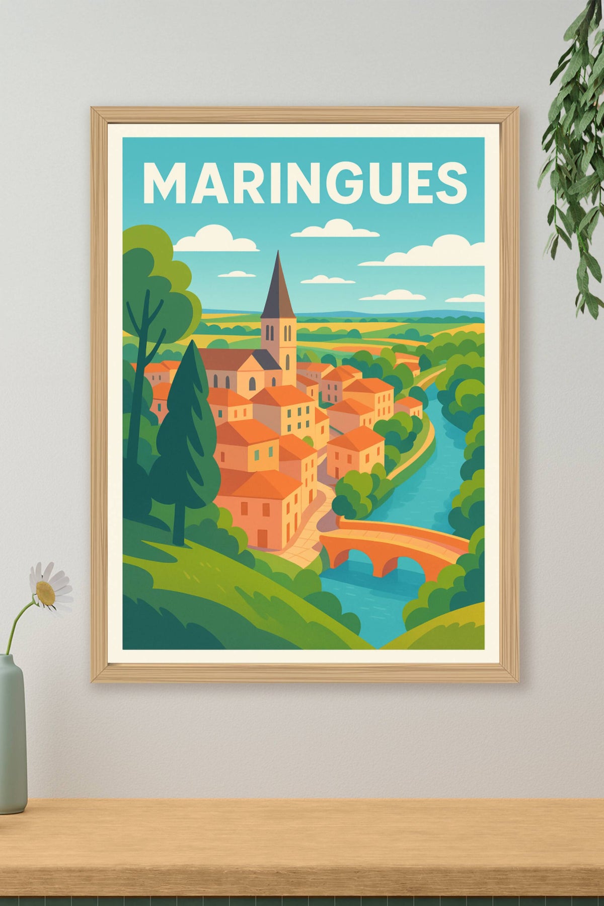Affiche de Maringues - Charme bucolique au cœur de la nature