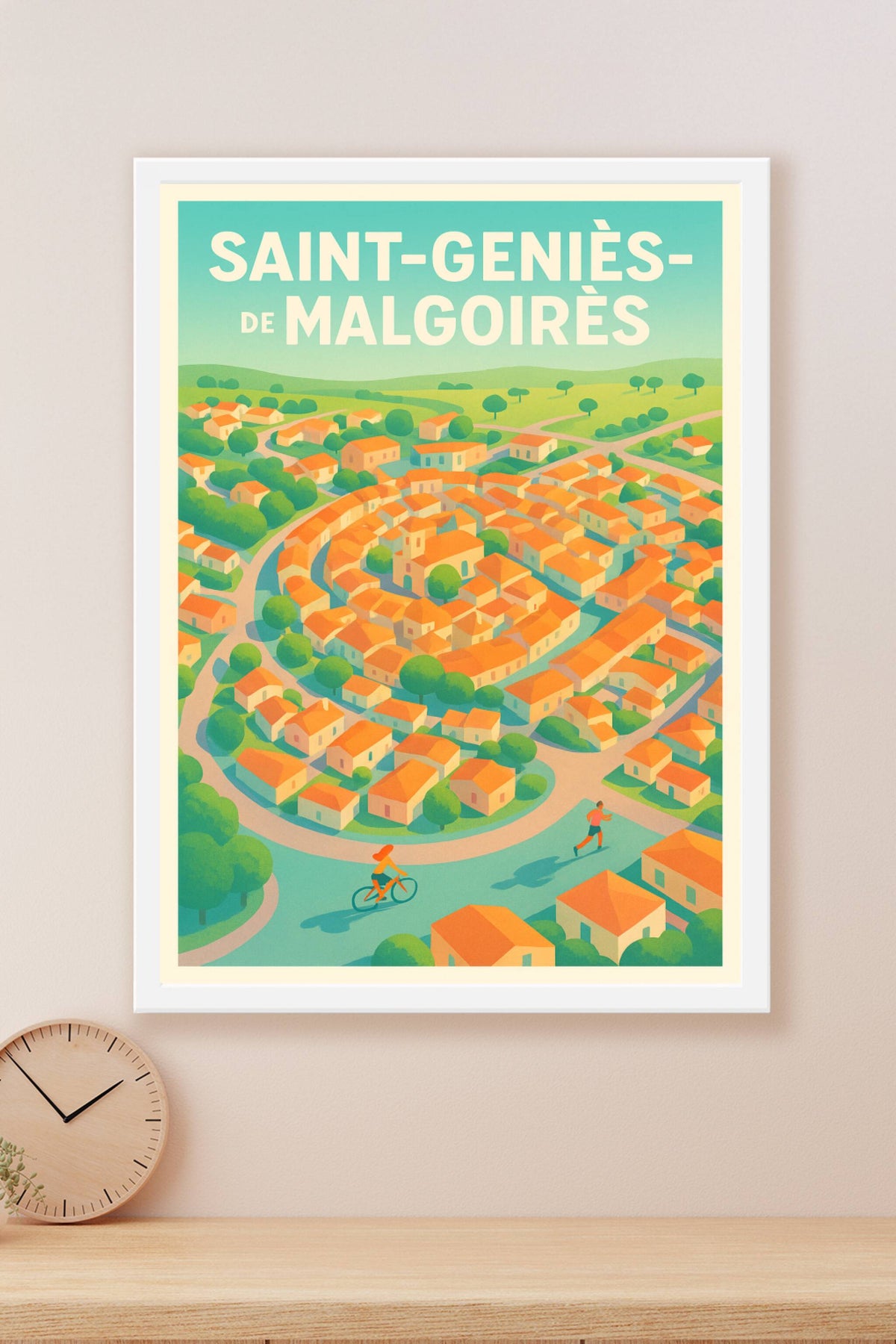 Affiche de Saint-Geniès-de-Malgoirès - La spirale médiévale à découvrir