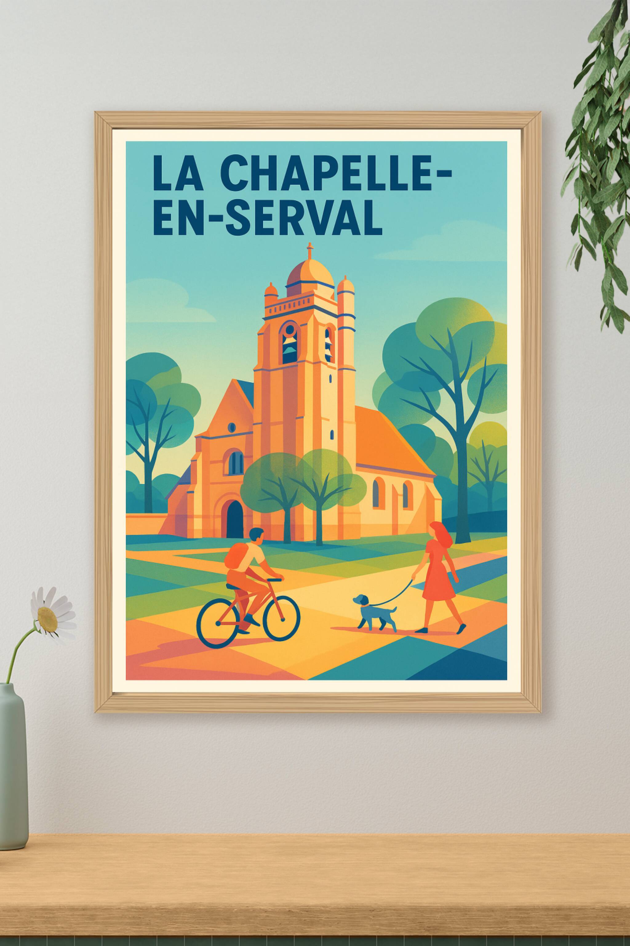 Affiche de La Chapelle-en-Serval - Un havre de paix pictural