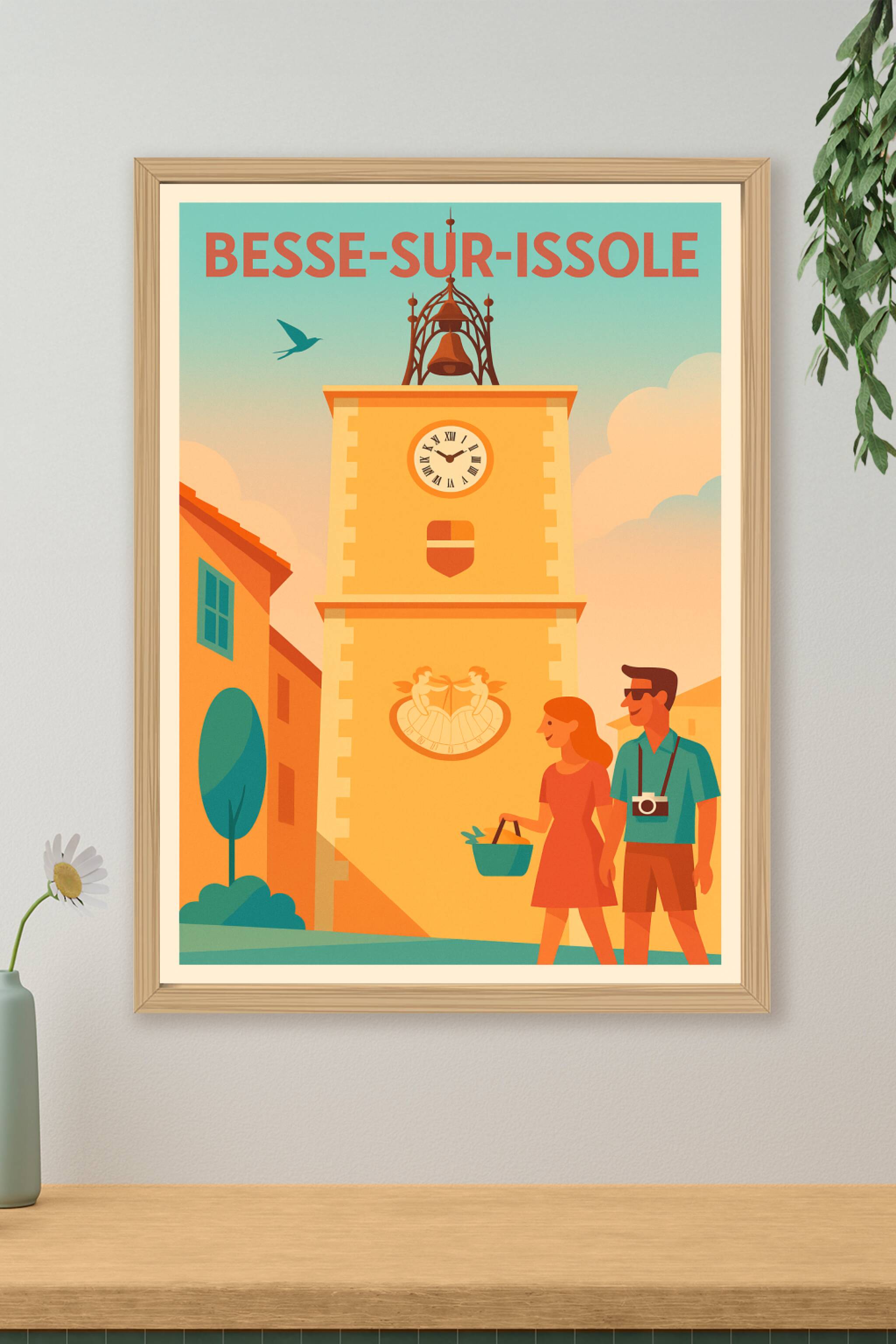 Affiche de Besse-sur-Issole - L'élégance provençale au rendez-vous