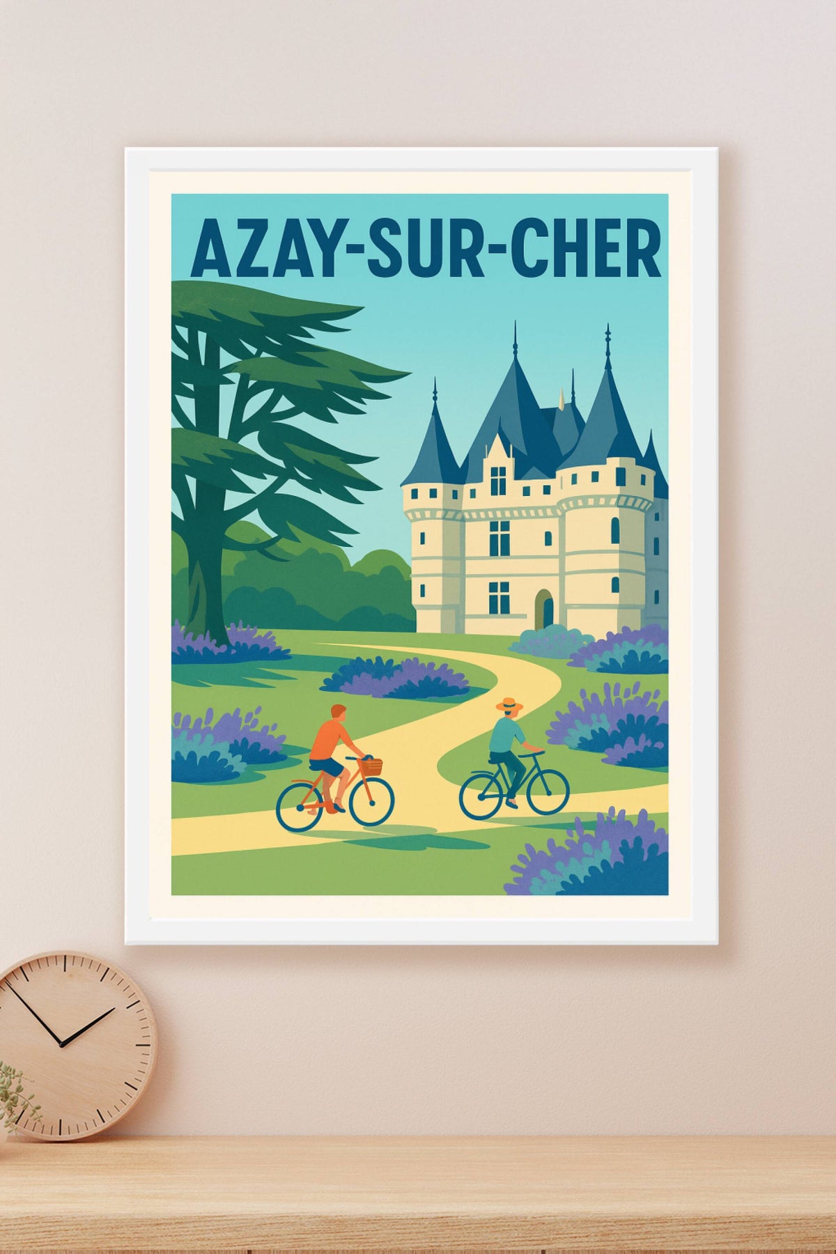 Affiche de Azay-sur-Cher - Charme et douceur au fil de l'eau