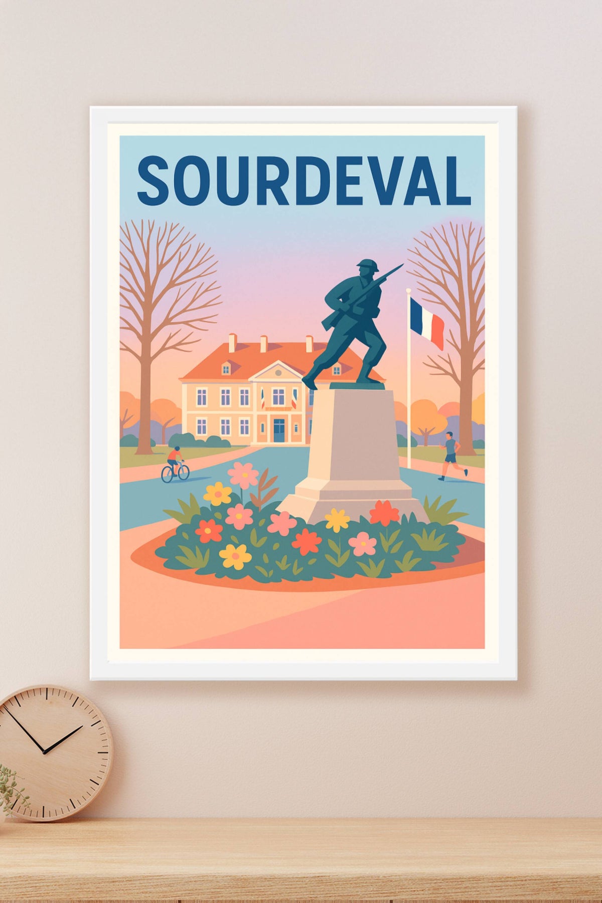 Affiche de Sourdeval - Un hommage paisible au cœur de la ville